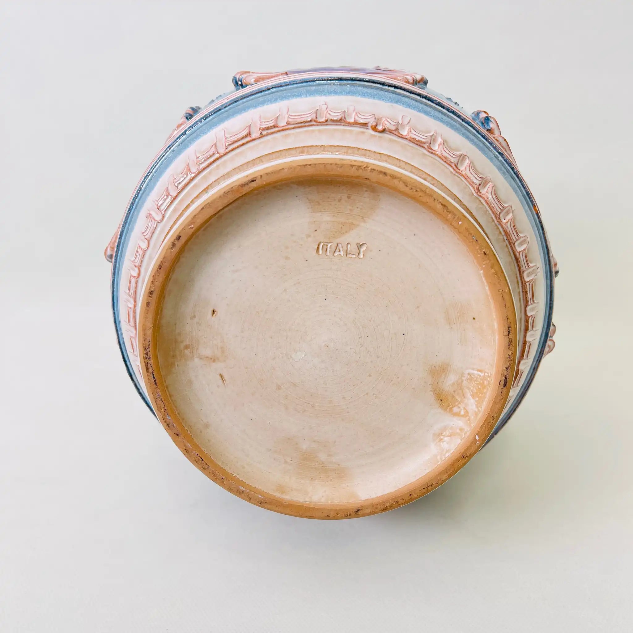 【リユース】 フラワーベース(花瓶) / マヨルカ焼 / 1960年～70年代 / 陶器 / イタリア