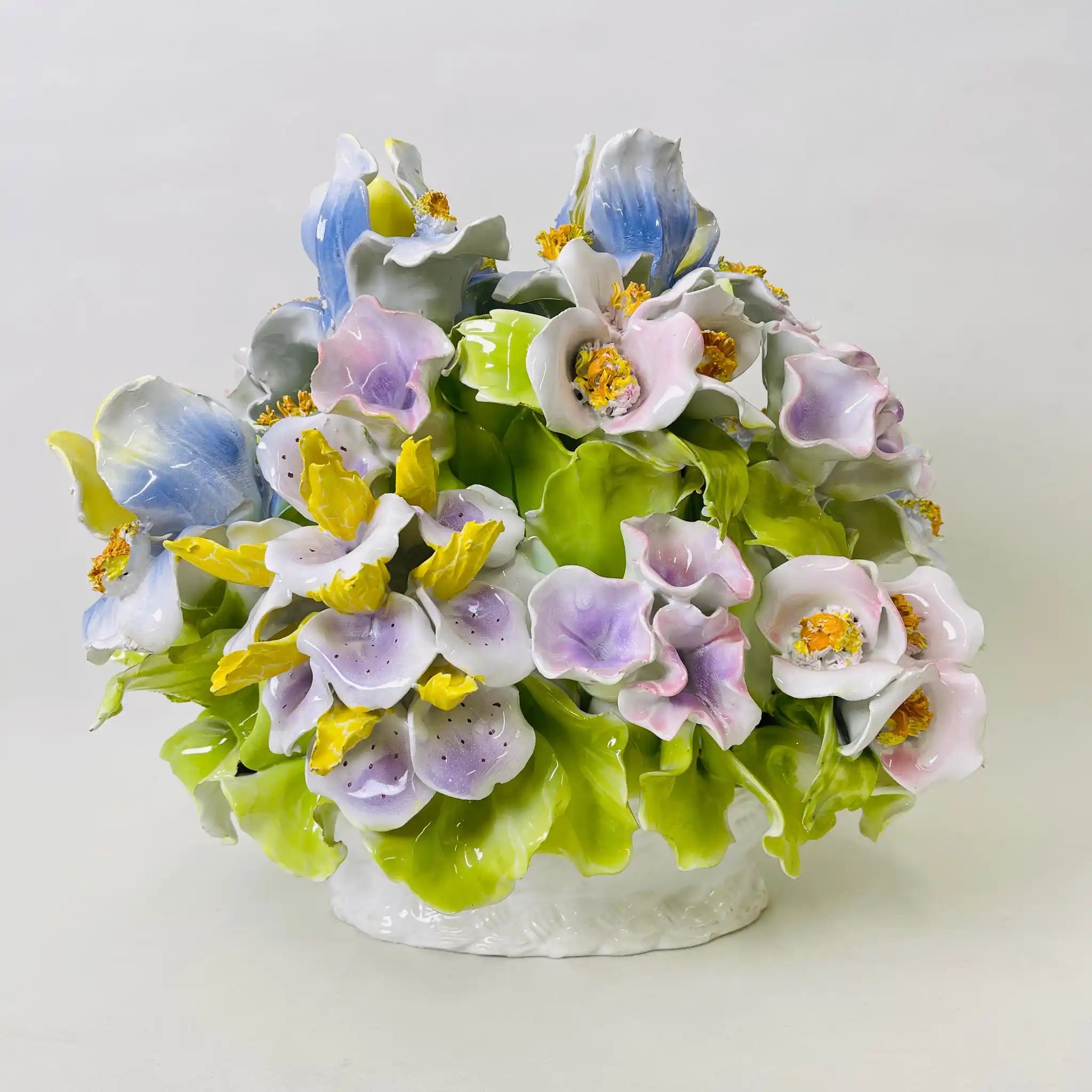 【リユース】 スミレフラワーブーケ / 陶器 / イギリス