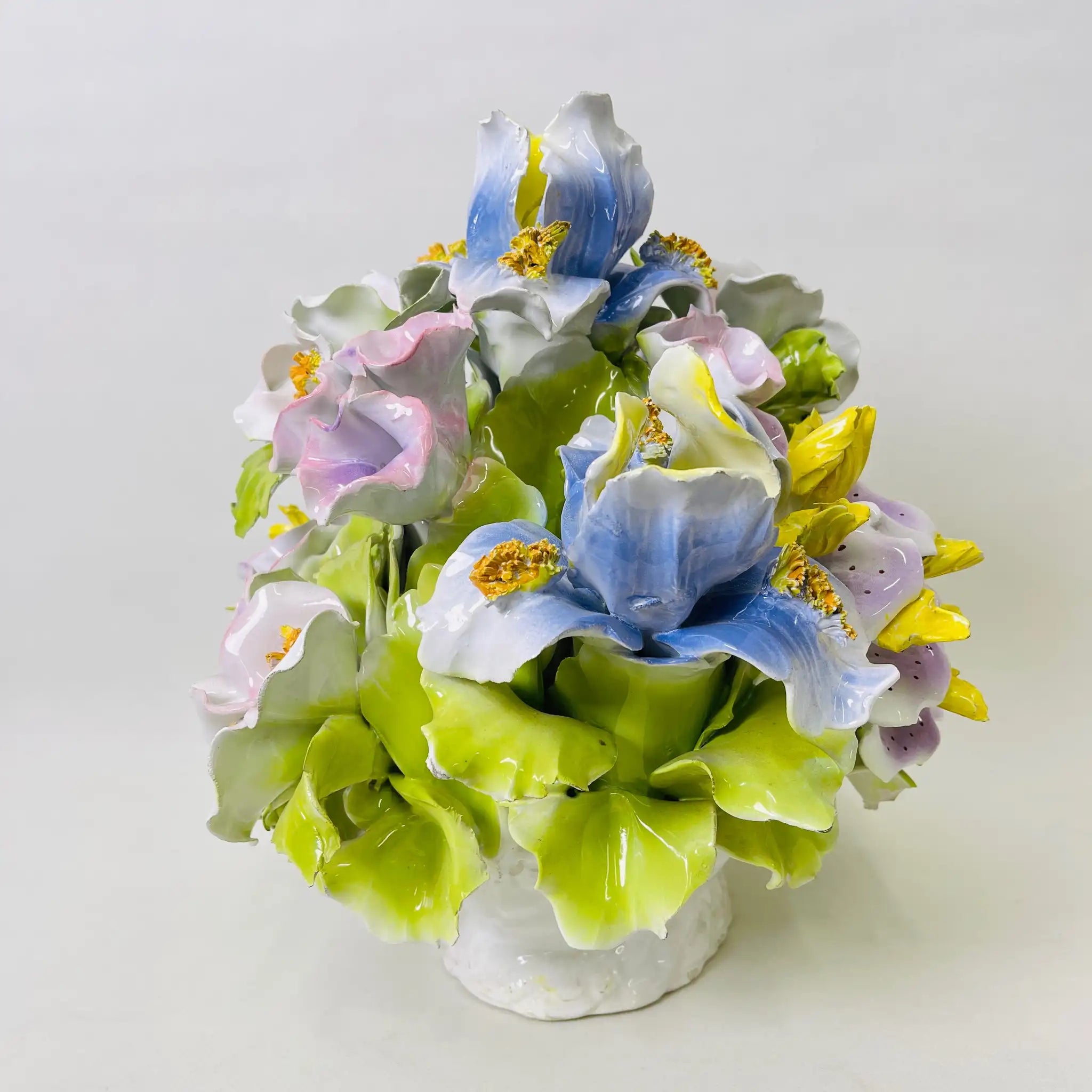 【リユース】 スミレフラワーブーケ / 陶器 / イギリス