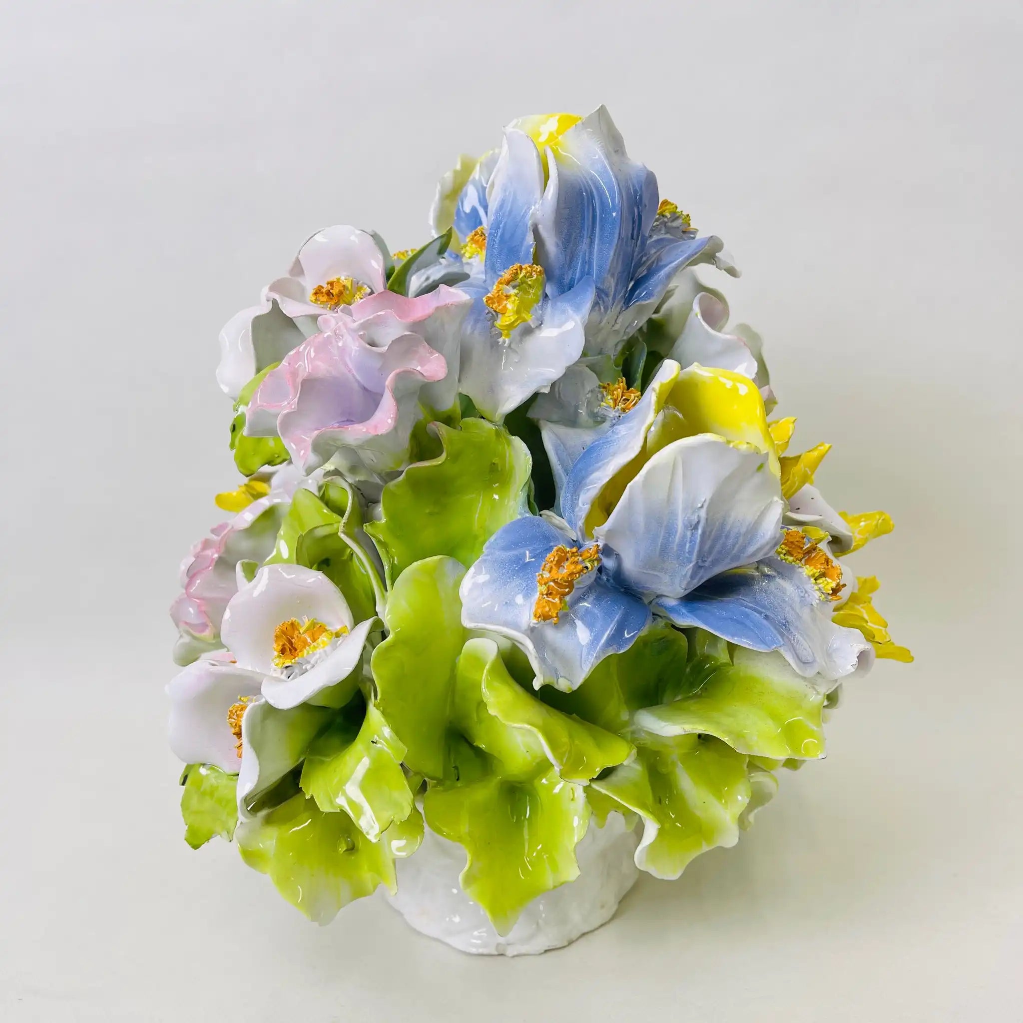 【リユース】 スミレフラワーブーケ / 陶器 / イギリス