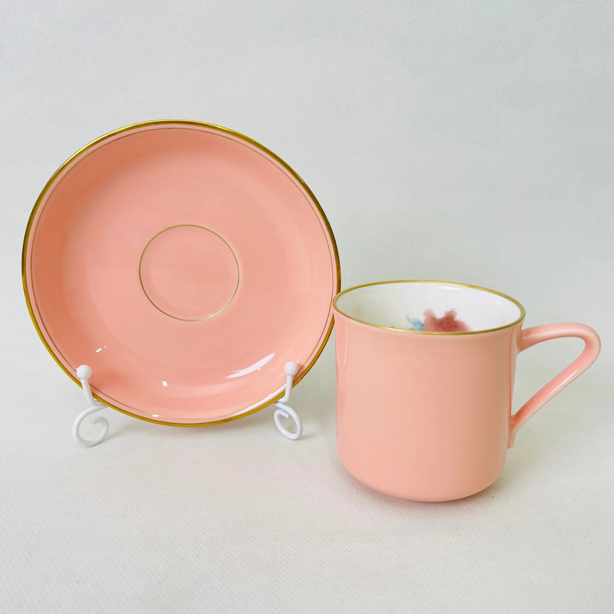 【リユース】 コーヒーカップ 2P / 香蘭社 / プリンセスローズ / 未使用 / 箱付き