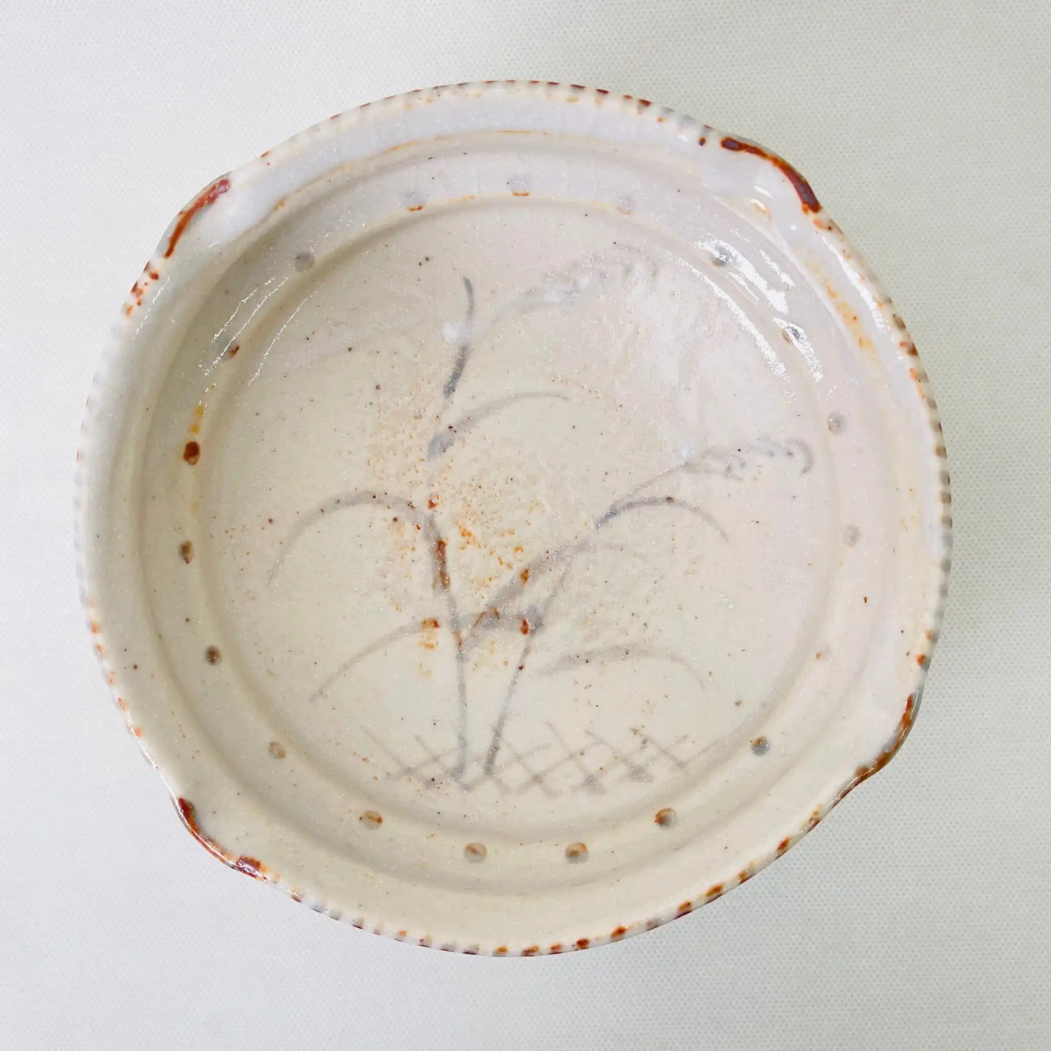 【骨董品】 吉野鉢 / 志野焼  / 陶器 / 日本 / 箱付き