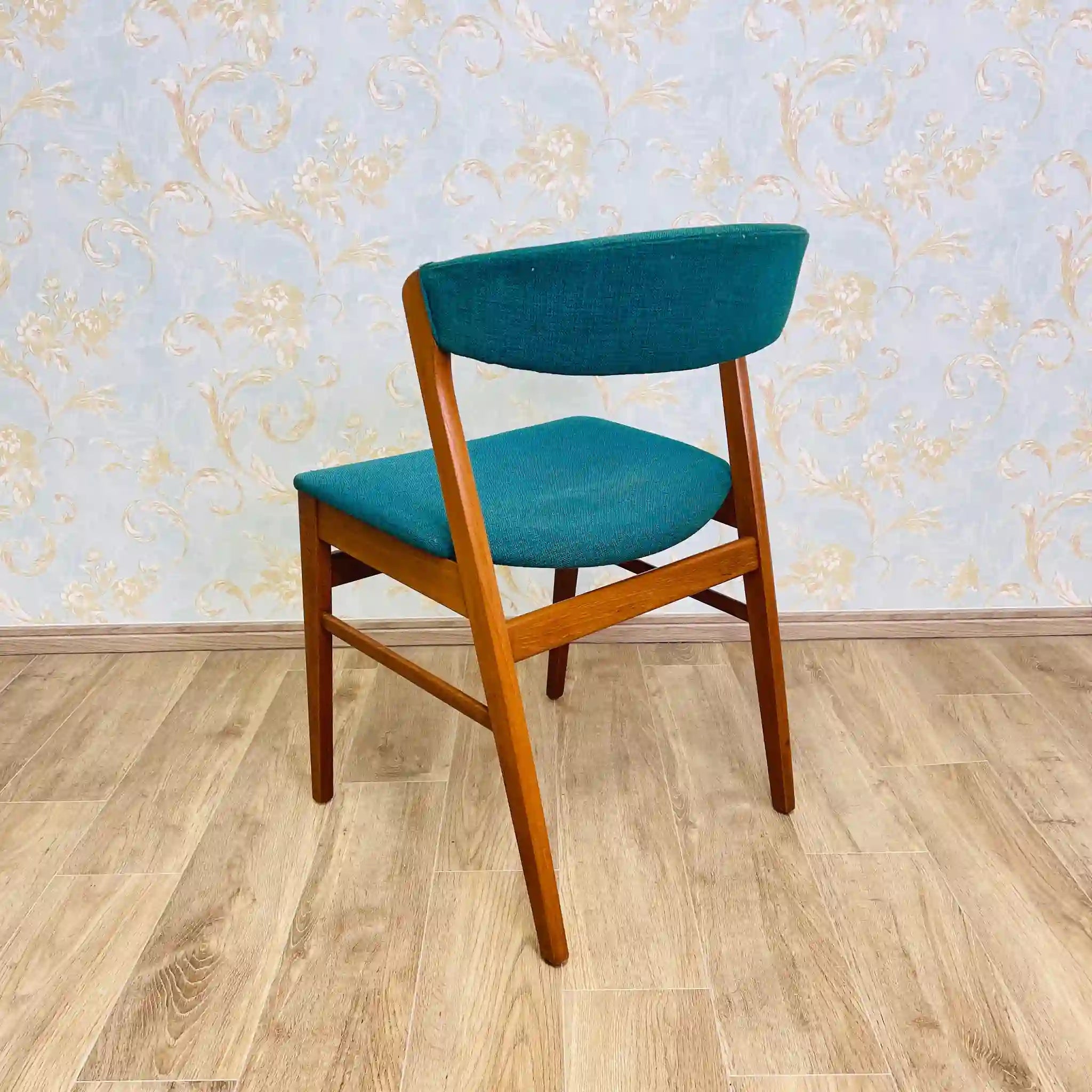 Vintage Dining Chair / Danish Style / 1960s / Teak / Imported Directly from the UK, Refinished Wood