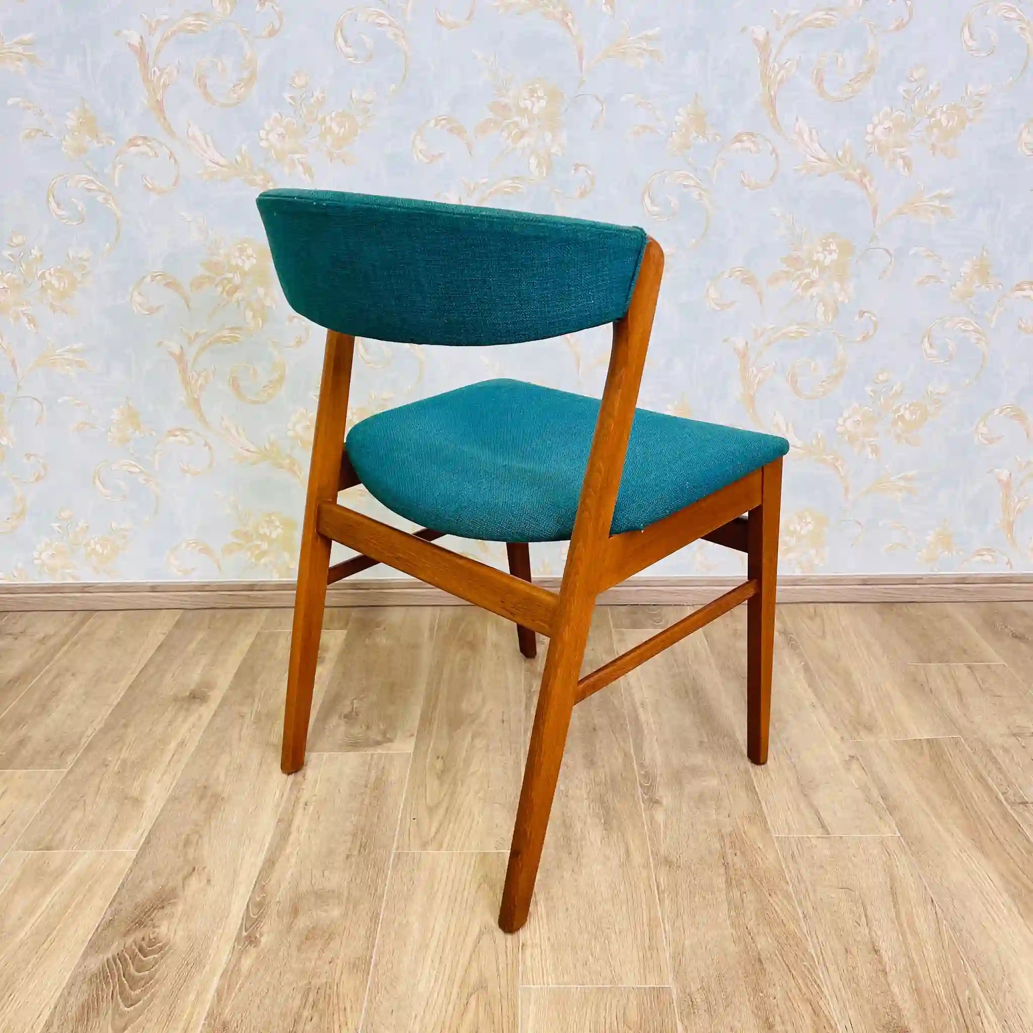 Vintage Dining Chair / Danish Style / 1960s / Teak / Imported Directly from the UK, Refinished Wood