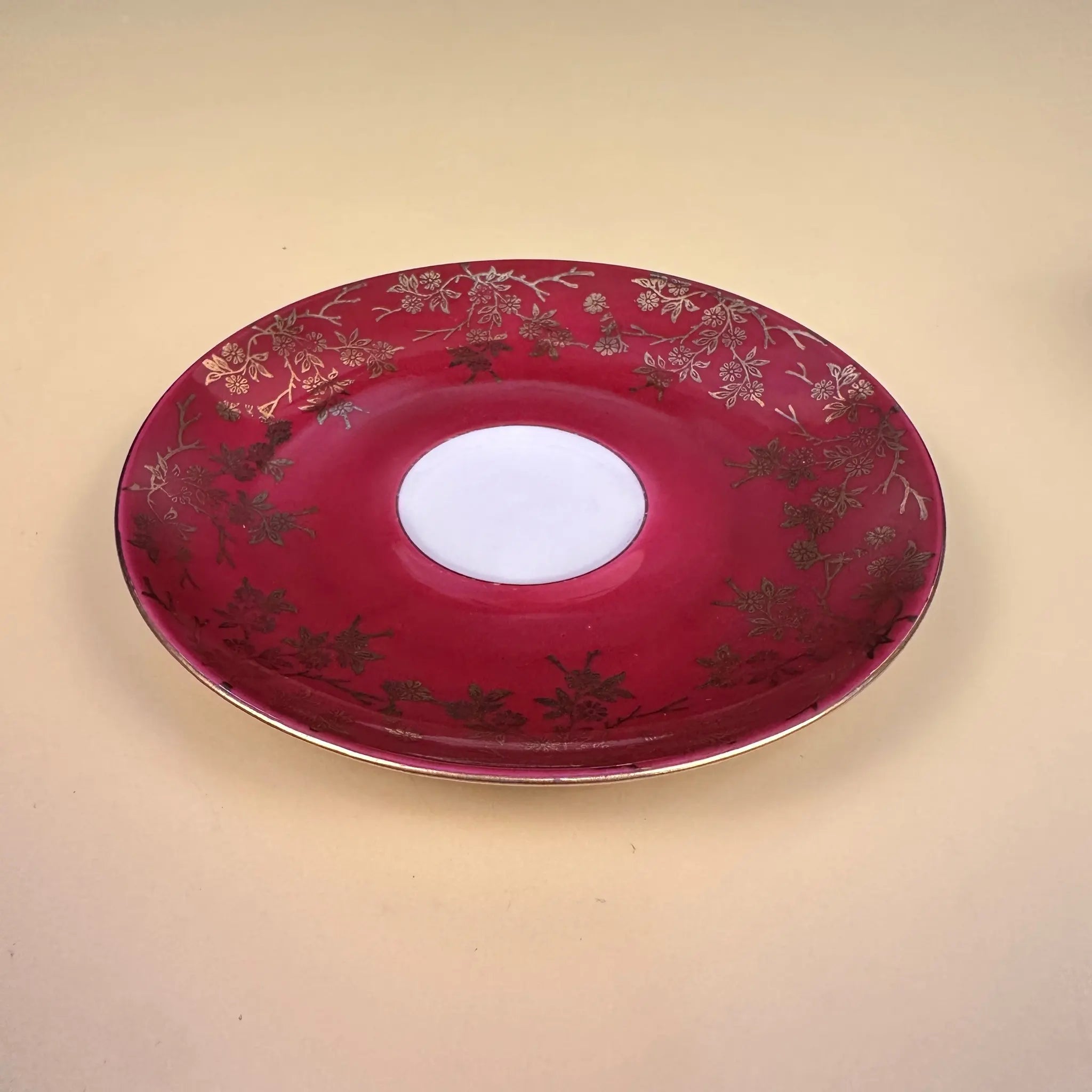 【アンティーク】 ミニティーカップ＆ソーサーセット / Bavaria(バーバリア) / Waldsassen(ヴァルトザッセン） / ドイツ / 割れ補修跡あり