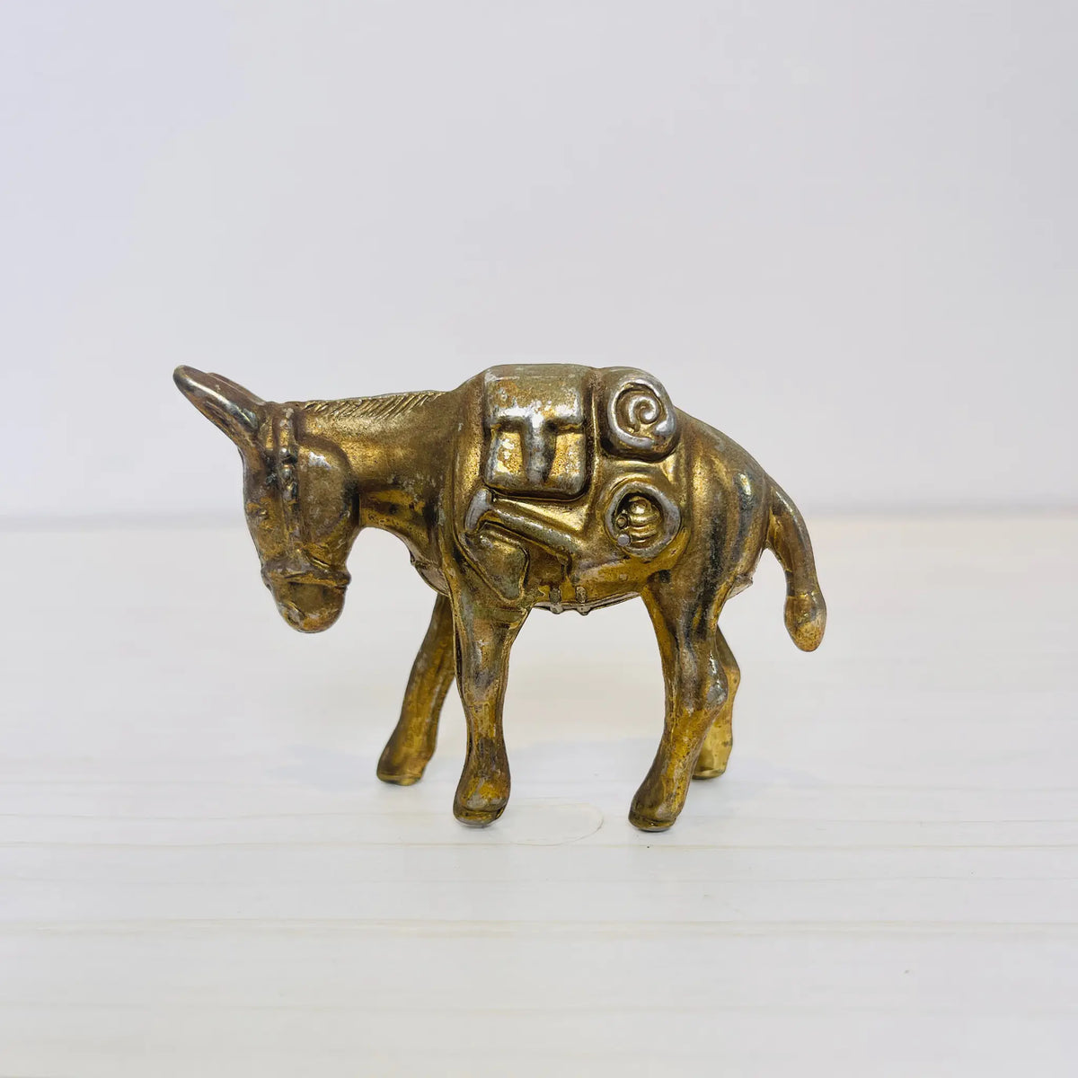★ Art真鍮製品 アンティーク ミニチュアフルセット26点 大特価！ 真鍮製ミニチュアフィギュア / ロバ / 真鍮 / 馬,ゴールド,レトロ