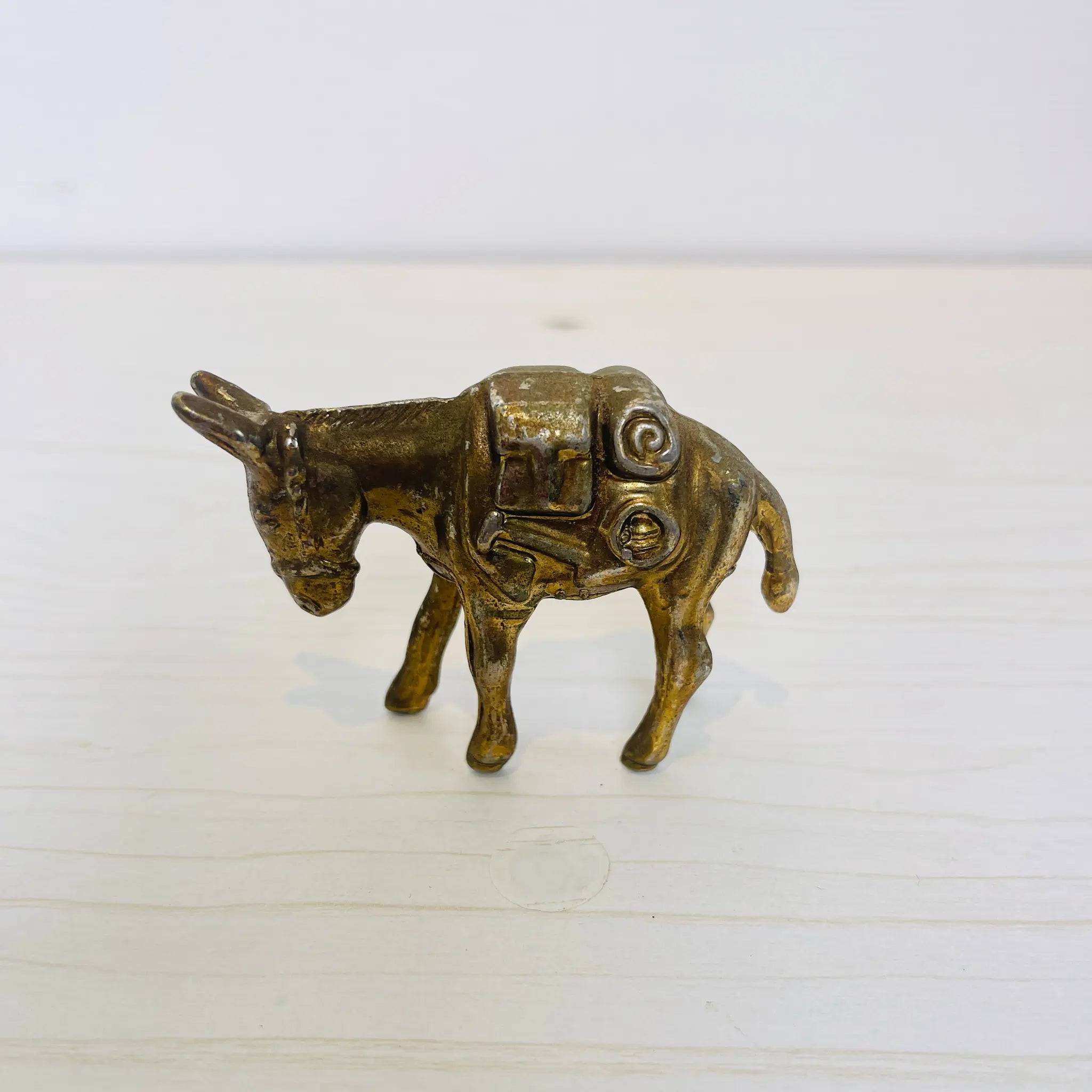 【アンティーク】 真鍮製ミニチュアフィギュア / ロバ / 真鍮