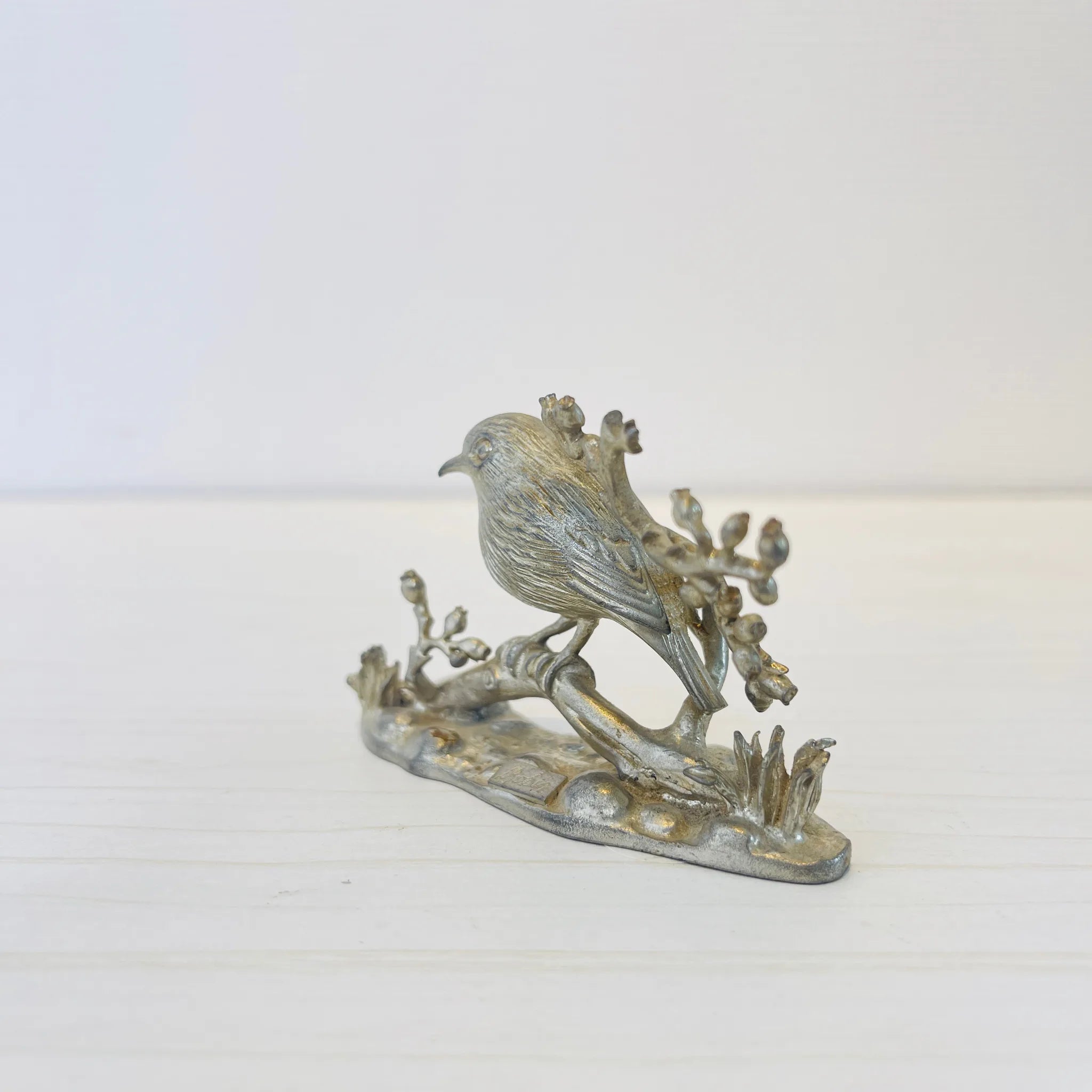【アンティーク】 真鍮製ミニチュアフィギュア / 小鳥 / 真鍮