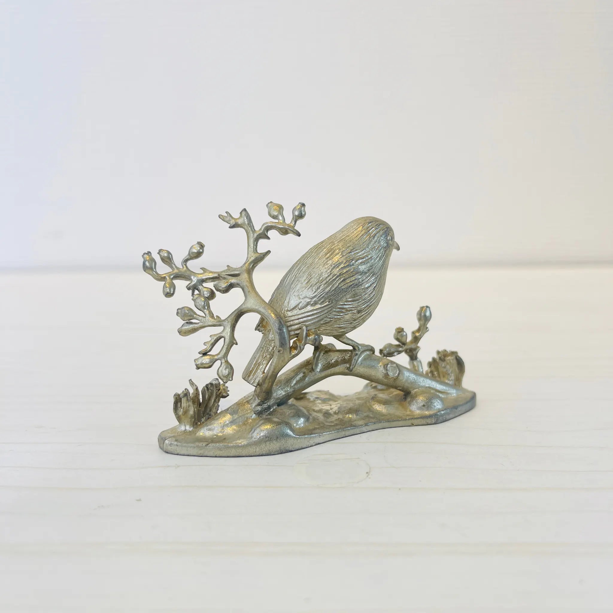 【アンティーク】 真鍮製ミニチュアフィギュア / 小鳥 / 真鍮