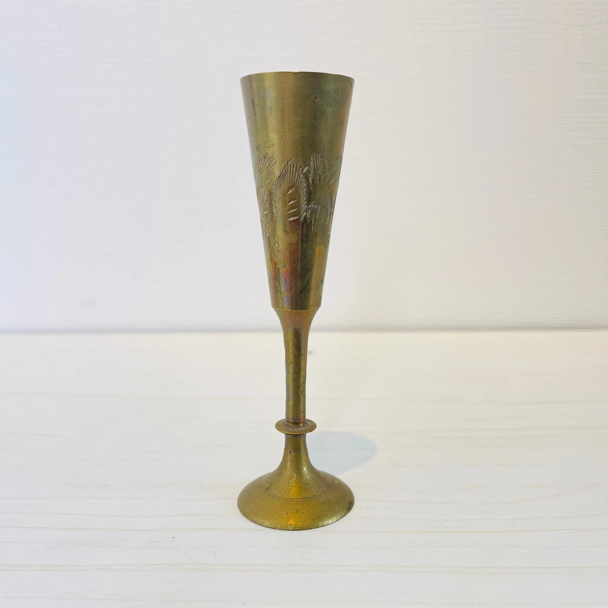 【アンティーク】 真鍮製ミニチュアフィギュア / グラス / 真鍮