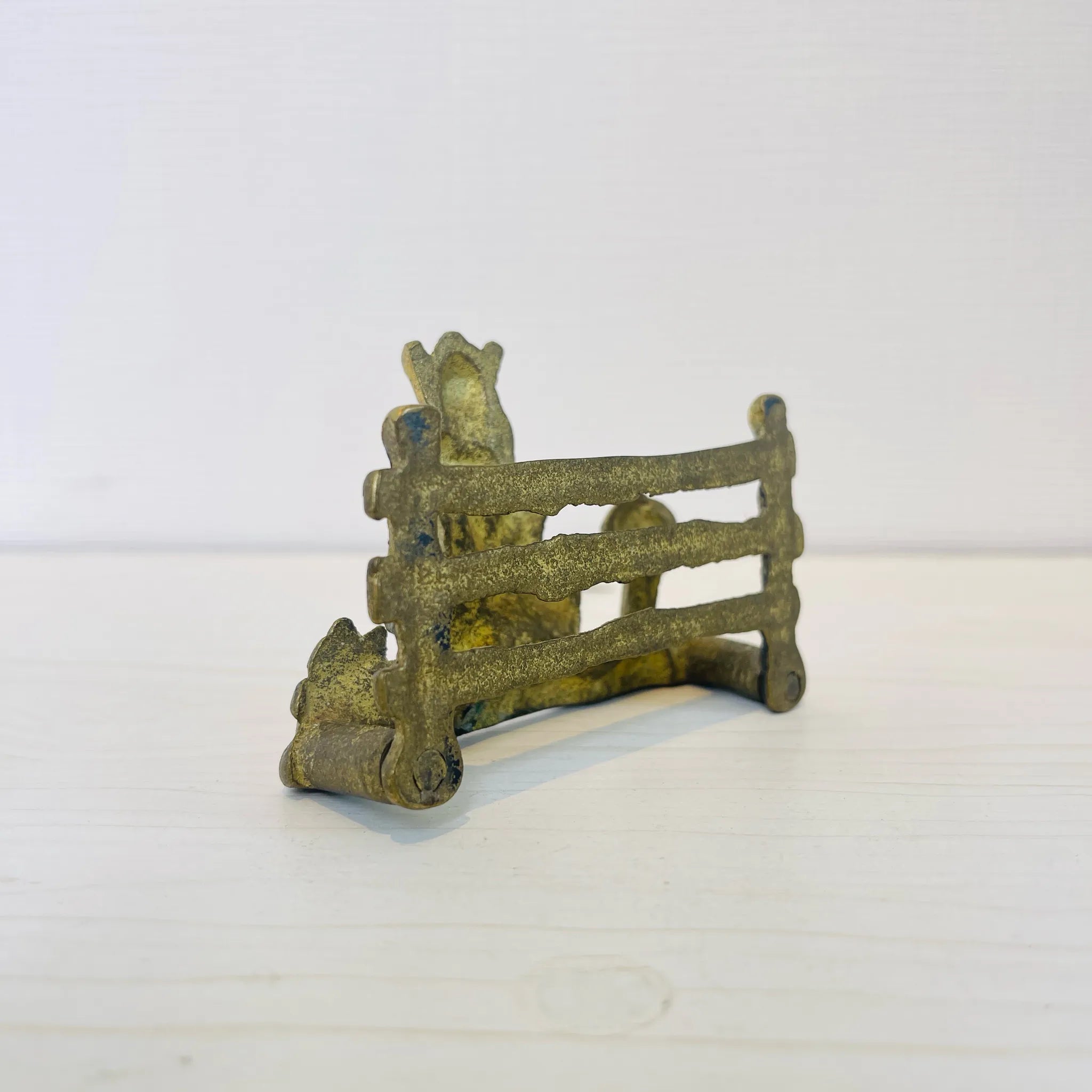 【アンティーク】 真鍮製ミニチュアフィギュア / レターラック ゴブリン / 真鍮