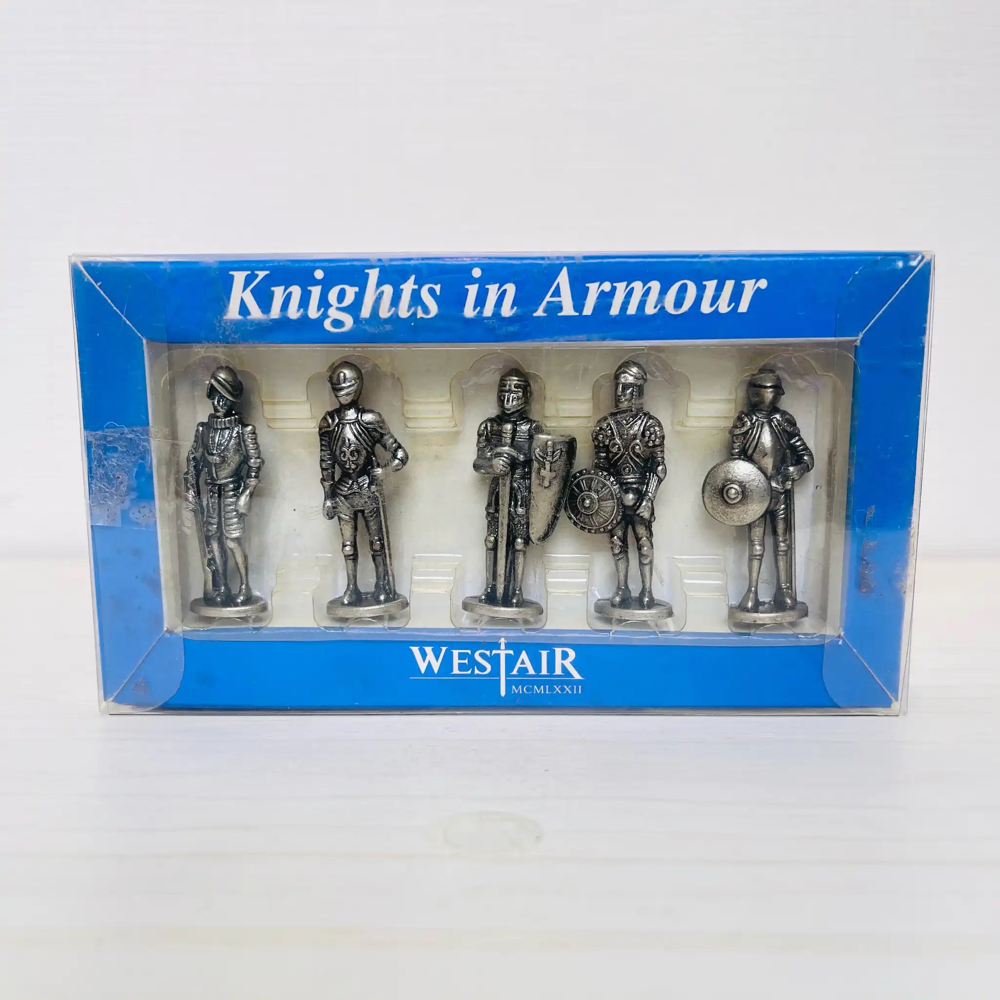 【アンティーク】 ピューター製兵士像ミニチュアセット / WESTAIR / Roman Military Figures / ピューター / イギリス / 箱付き