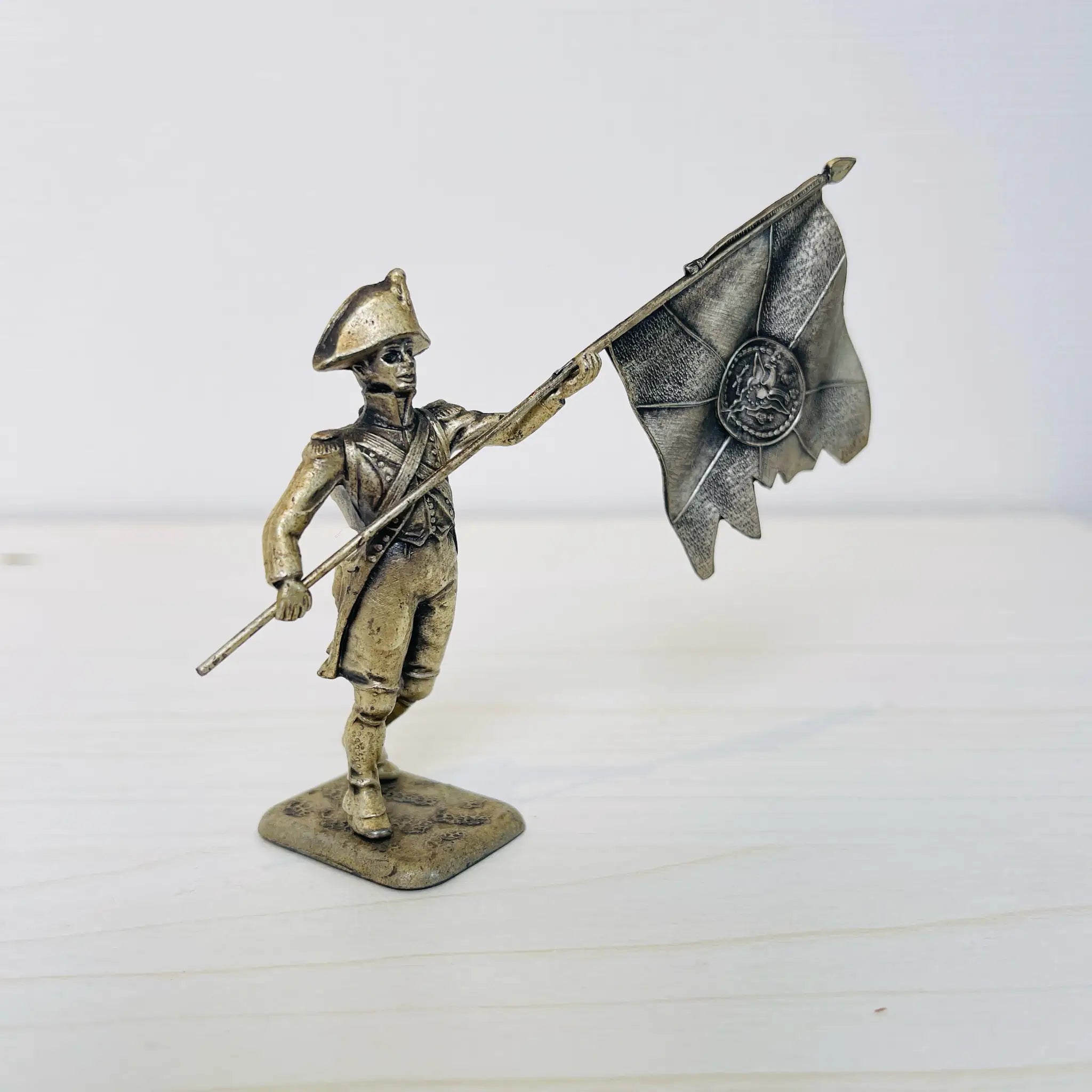 【アンティーク】 ピューター製兵士像 / ヴォルティジュール / ピューター / フランス