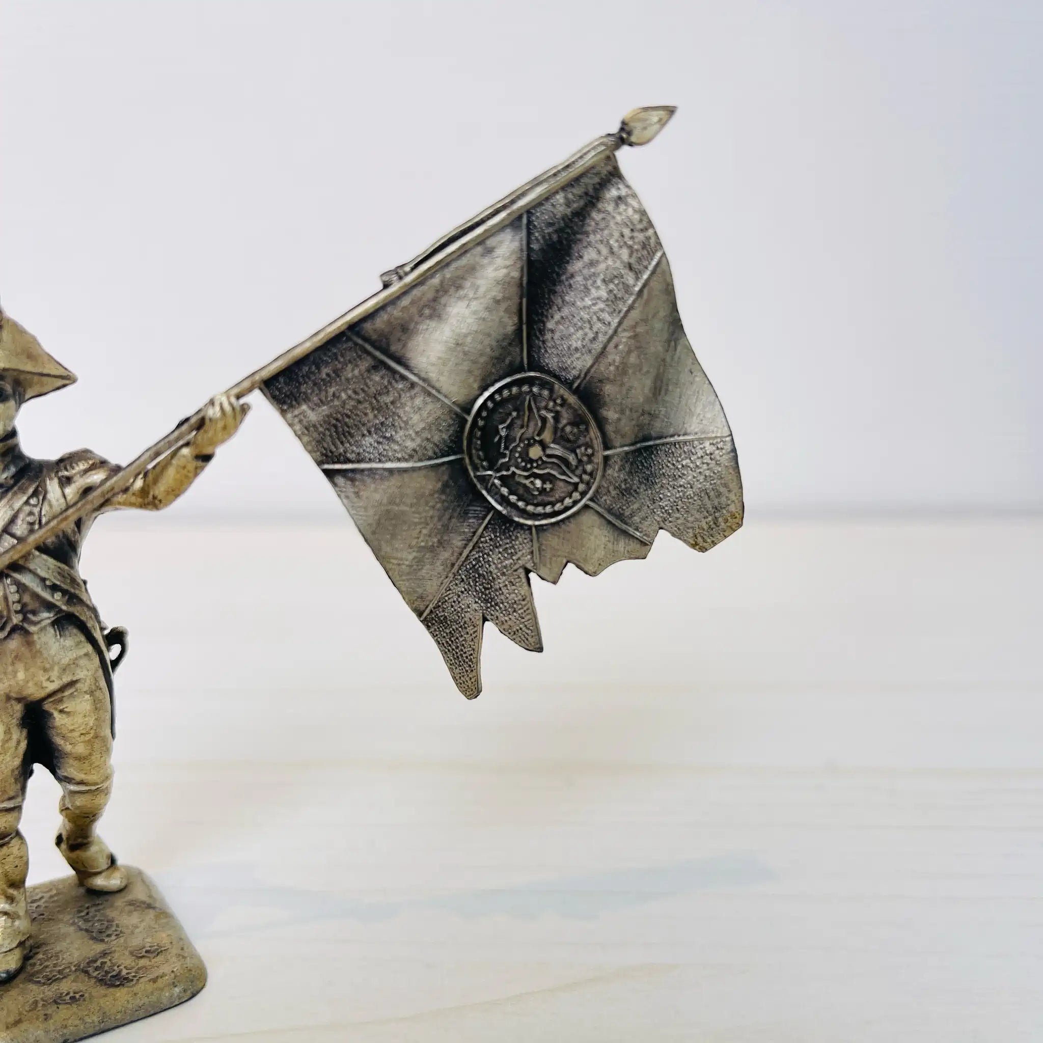 【アンティーク】 ピューター製兵士像 / ヴォルティジュール / ピューター / フランス