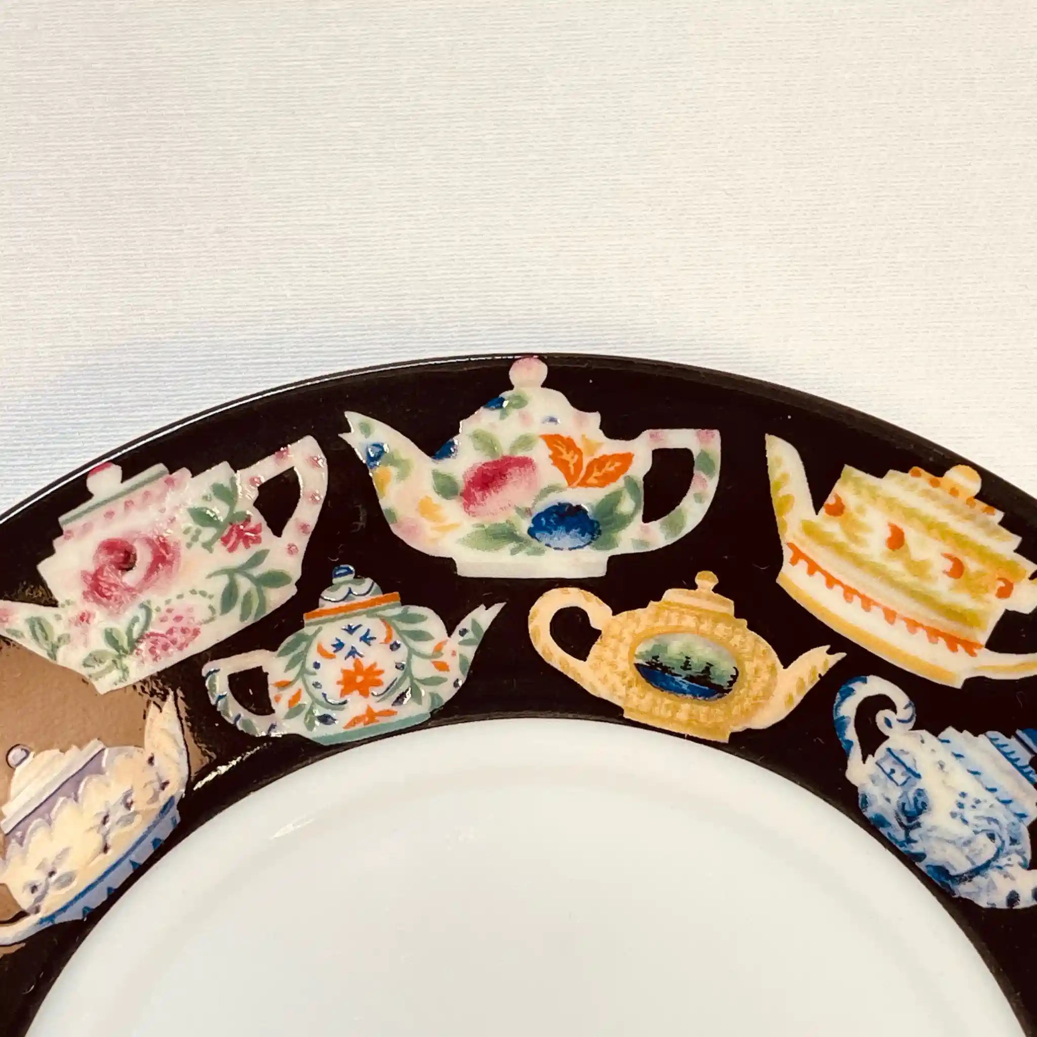 Vintage Cup and Saucer / J. Luber / Designed by Pat Albeck / 1980 / England