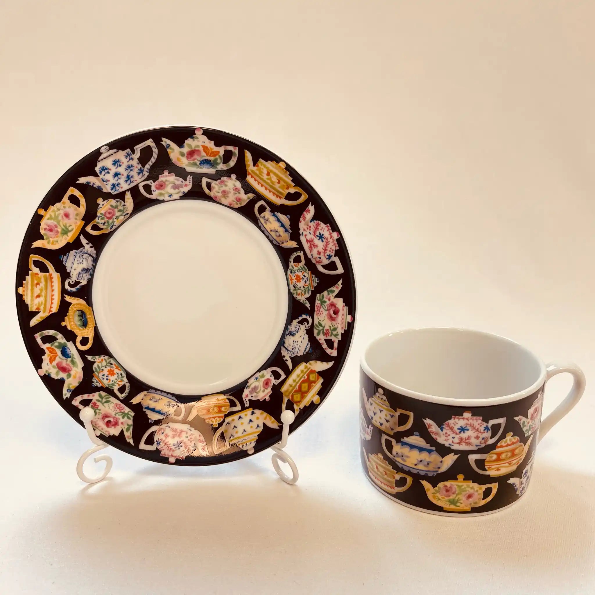 【ビンテージ】 カップ＆ソーサー / J. Luber / Designed by Pat Albeck / 1980年 / イギリス