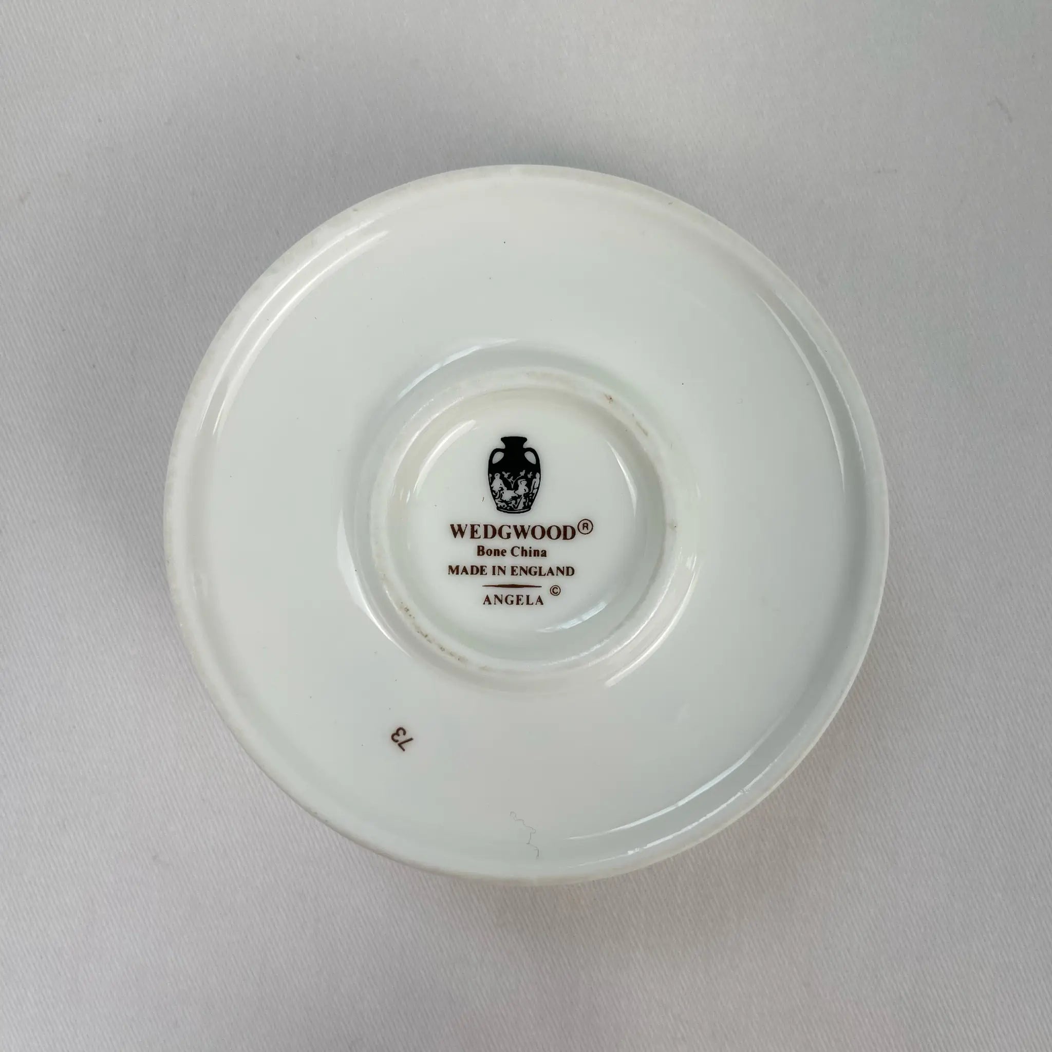 Antique Wedgwood Angela Series Candle Holder, 1980-present, Bone China, UK, Discontinued, Rare