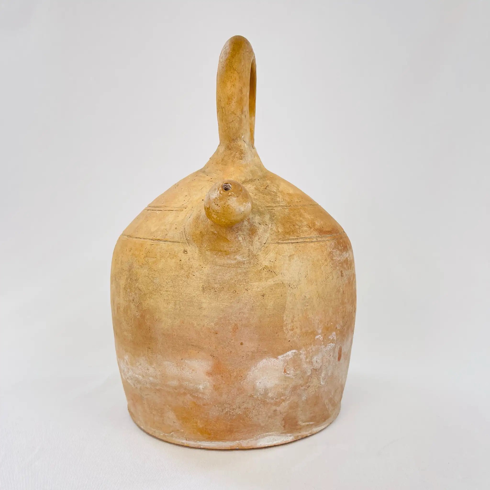 【アンティーク】 ボティホ 丸持ち手 / スペイン伝統工芸 / イギリス