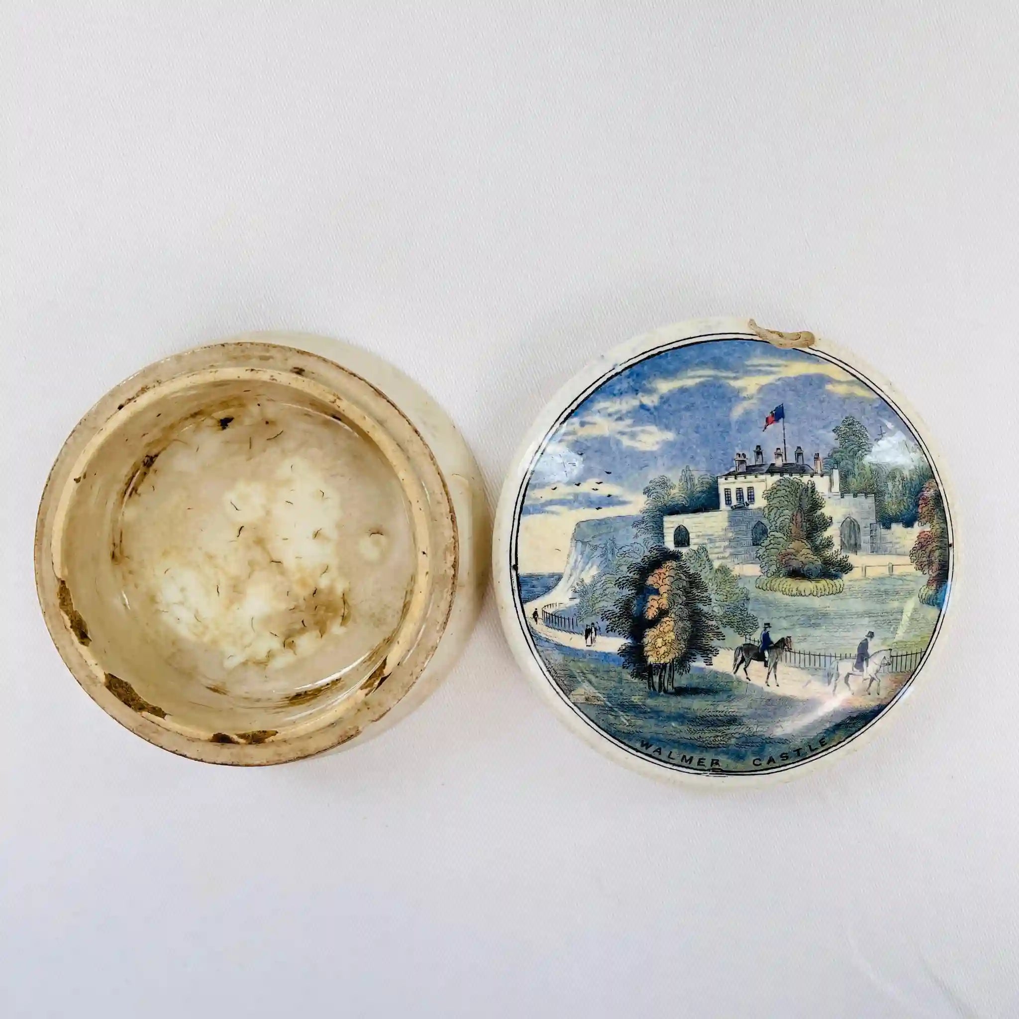 【アンティーク】 小物入れ / 陶器 /  イギリス直輸入