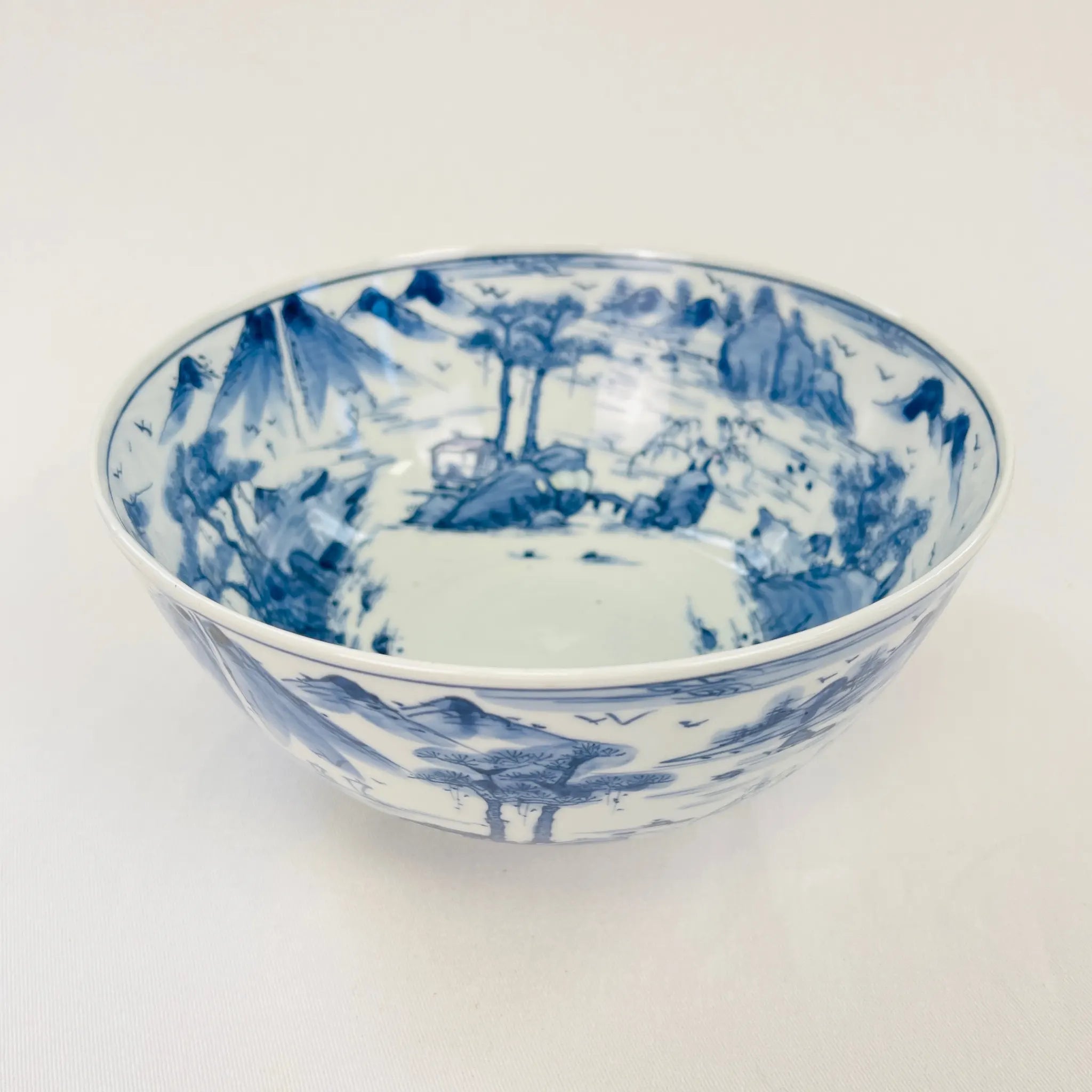 【アンティーク】 茶碗 / 山水画 / 19世紀 / イギリス直輸入