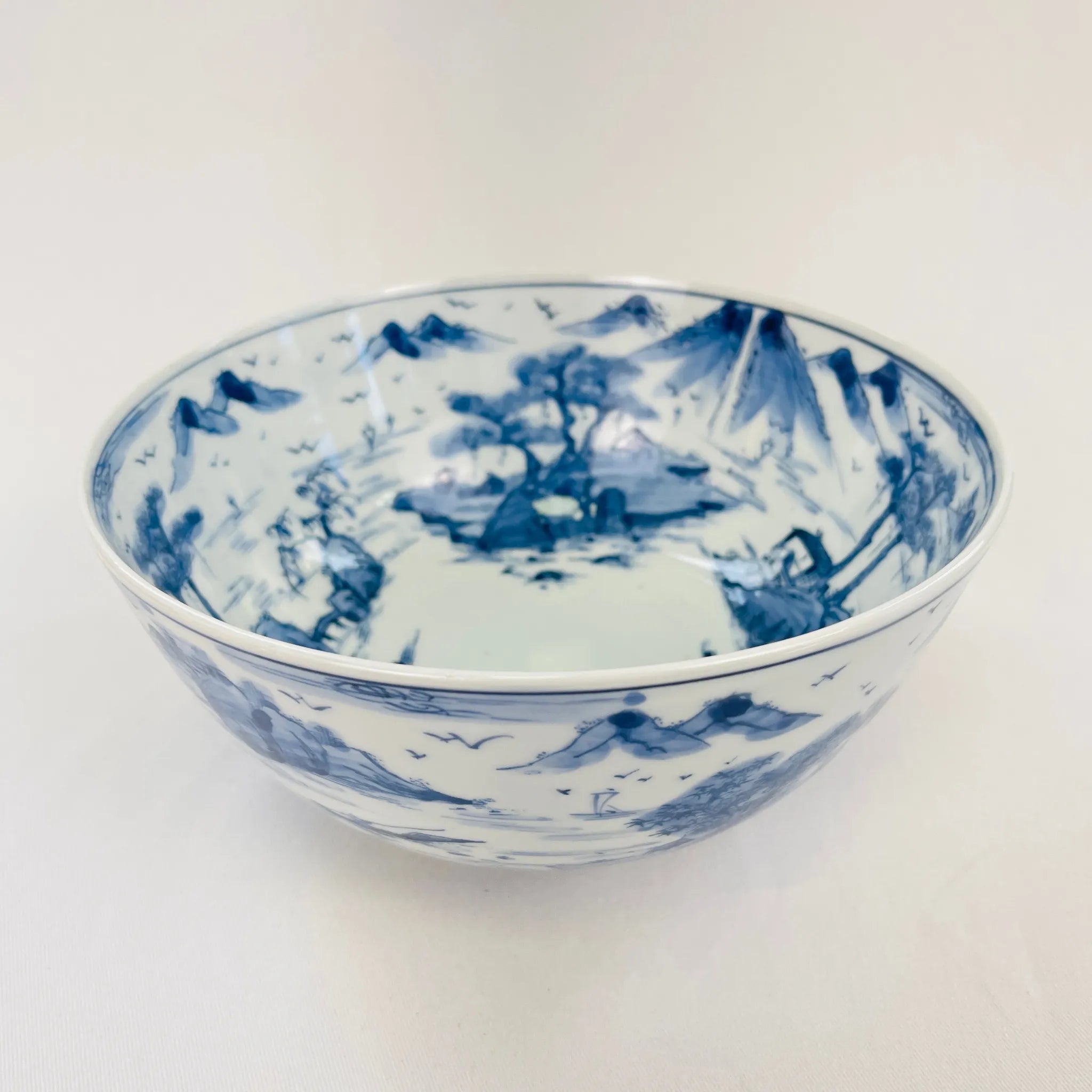 【アンティーク】 茶碗 / 山水画 / 19世紀 / イギリス直輸入