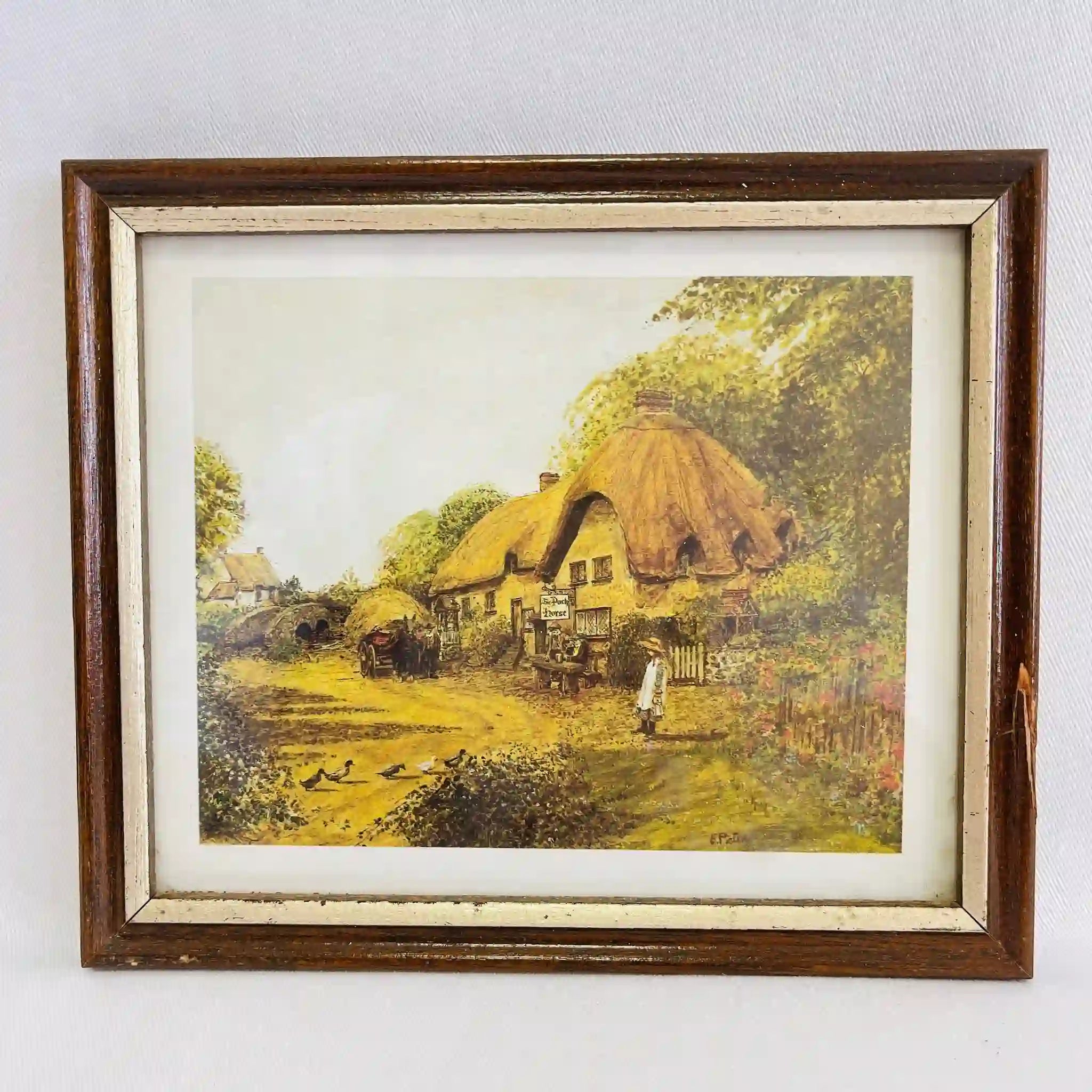 アンティーク品 油絵 お人形 美品 フランスドール】油絵 絵画 油絵