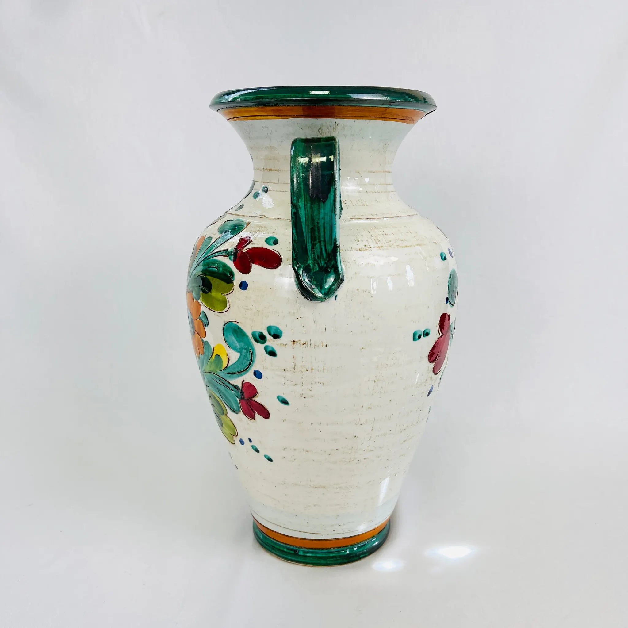 【リユース】 フラワーベース(花瓶) / マヨルカ焼 / イタリア / 未使用