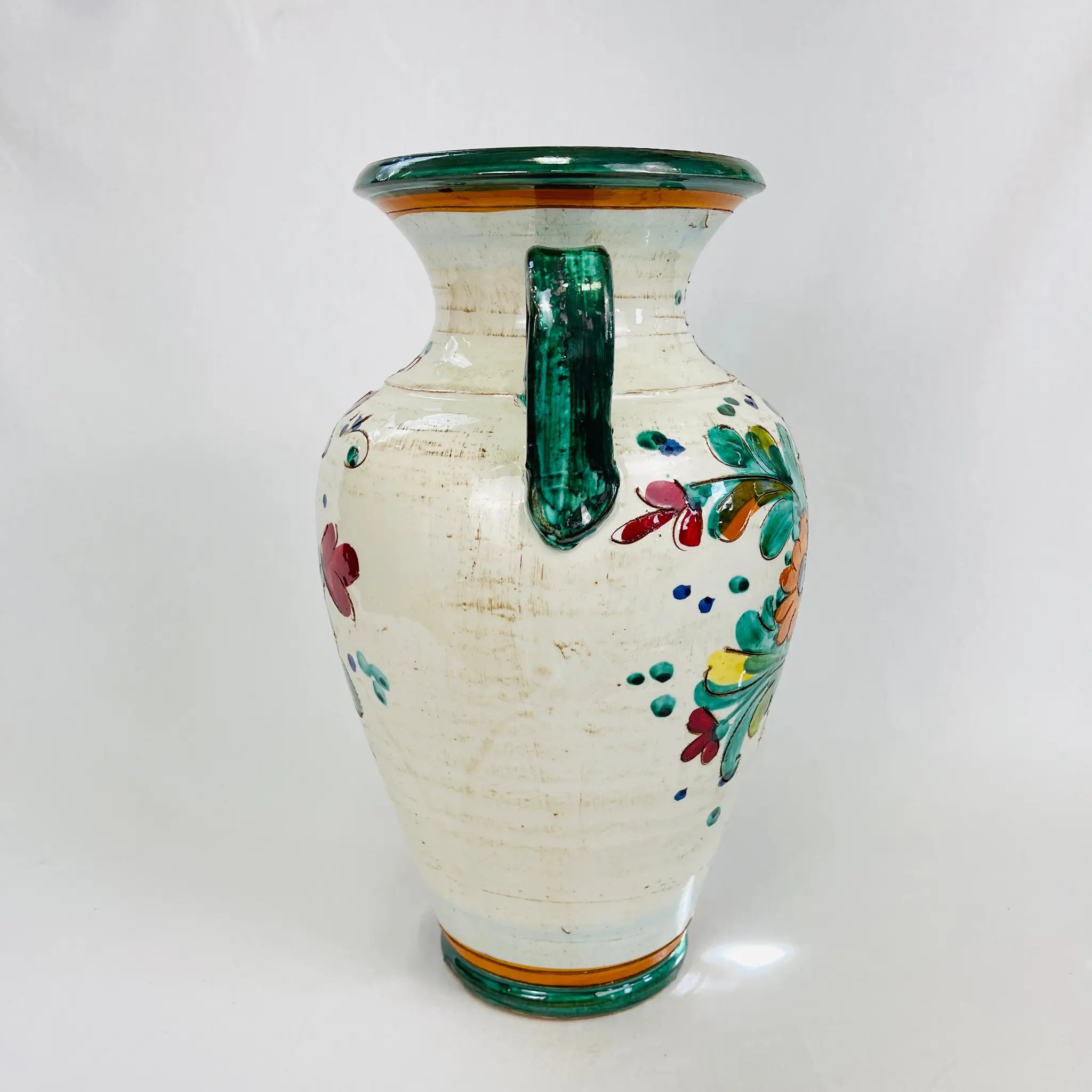 【リユース】 フラワーベース(花瓶) / マヨルカ焼 / イタリア / 未使用