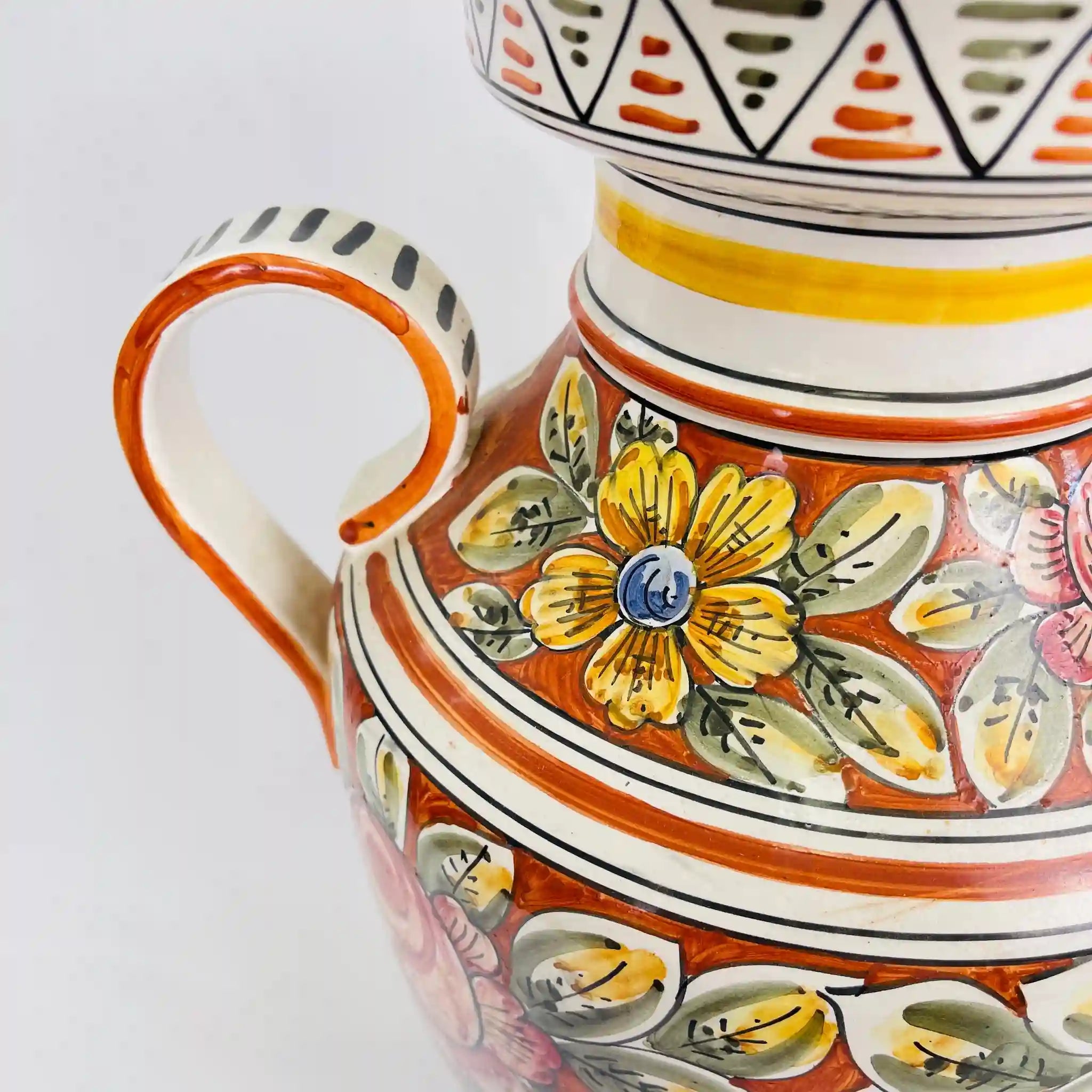 【リユース】 フラワーベース(花瓶) 　 / Sberna(スベルナ) / マヨルカ焼 / イタリア / 未使用