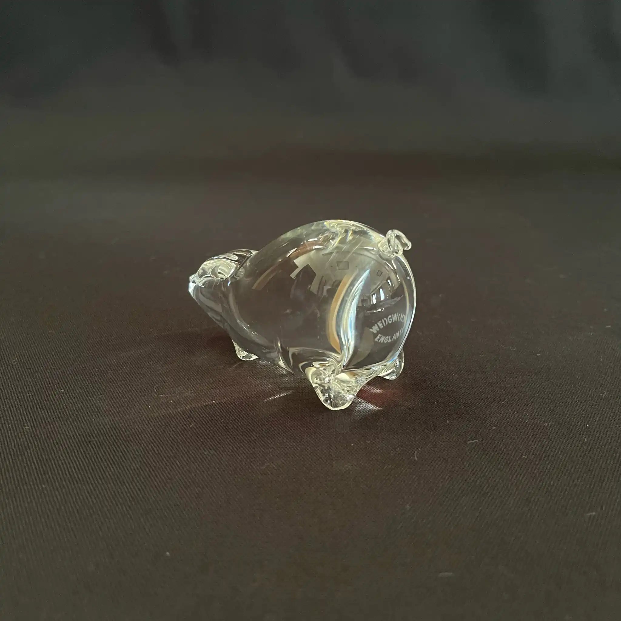 [Vintage] Vintage glass object / Wedgewood / Pig / England