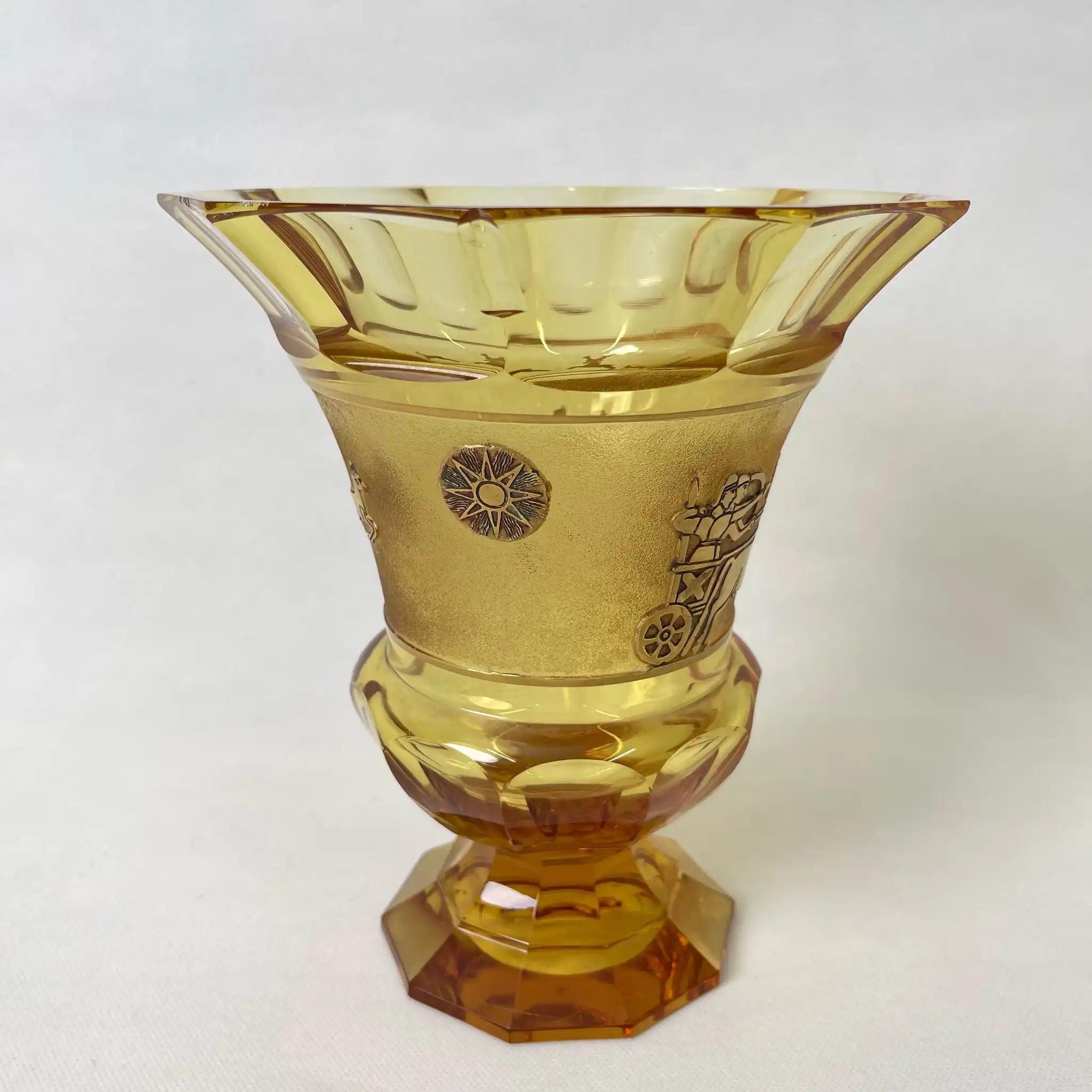 MOSER モーゼル ボヘミアン クリスタル 鹿 花瓶 手彫り フラワーベース モーゼル | フラワー MOSER ボヘミアン クリスタル 鹿 花瓶 手彫り