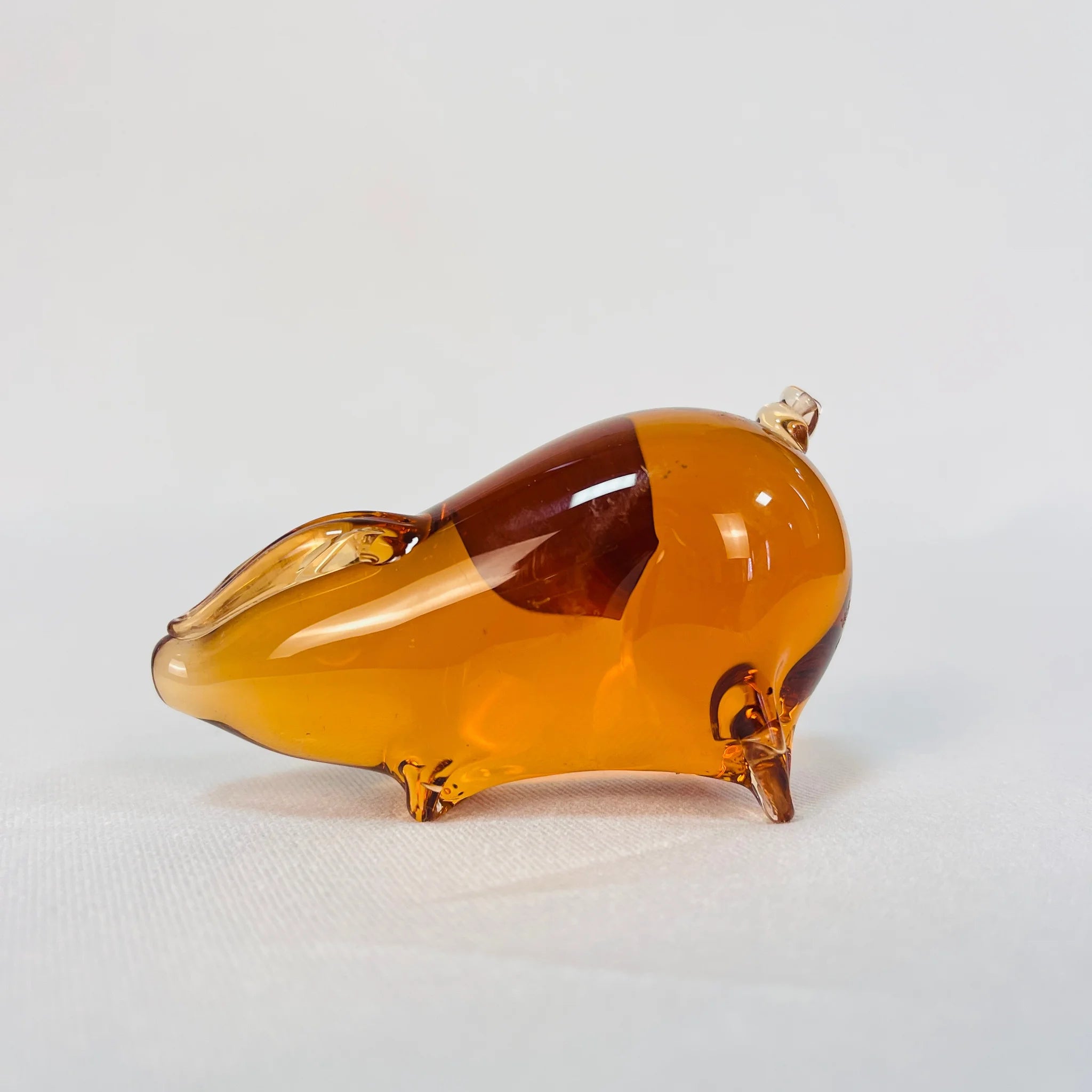 [Vintage] Vintage glass object / Wedgewood / Pig / England