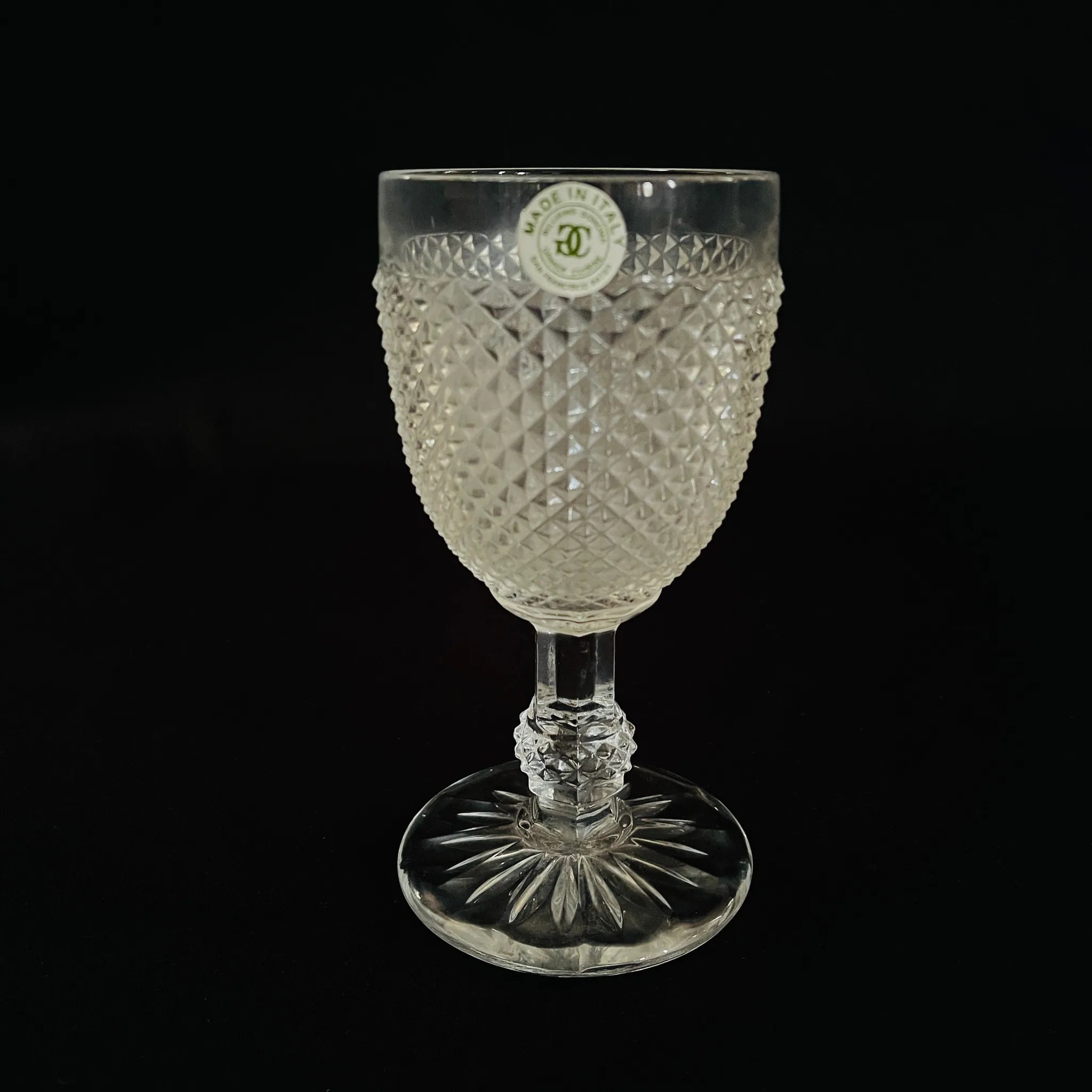 【リユース】 ワイングラス 4P / WILLIAMS SONOMA / GRANDE CUISINE / イタリア / 金彩 / 箱付き