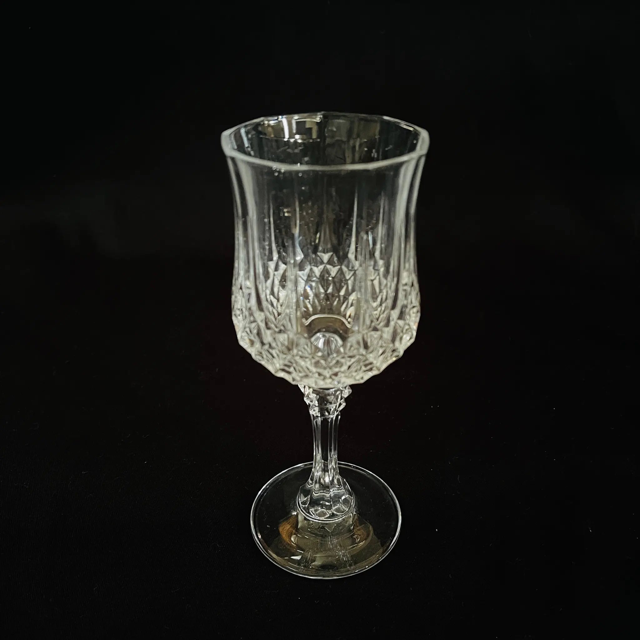 【リユース】 ワイングラス5P / クリスタルダルク / 未使用