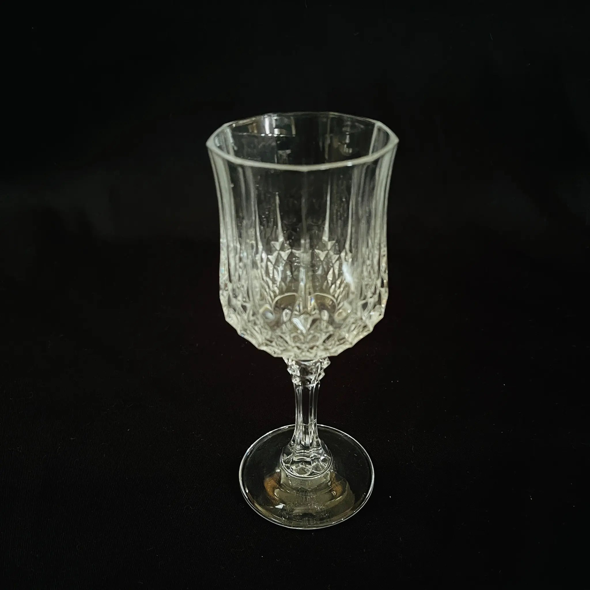 【リユース】 ワイングラス5P / クリスタルダルク / 未使用