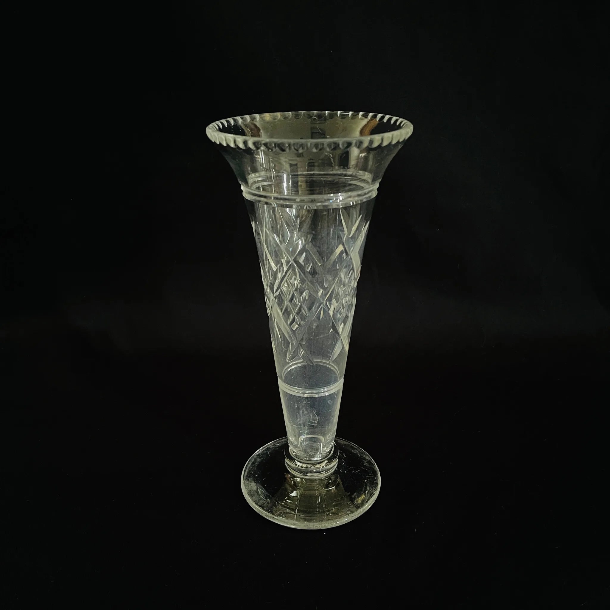 【アンティーク】 フラワーベース / ガラス