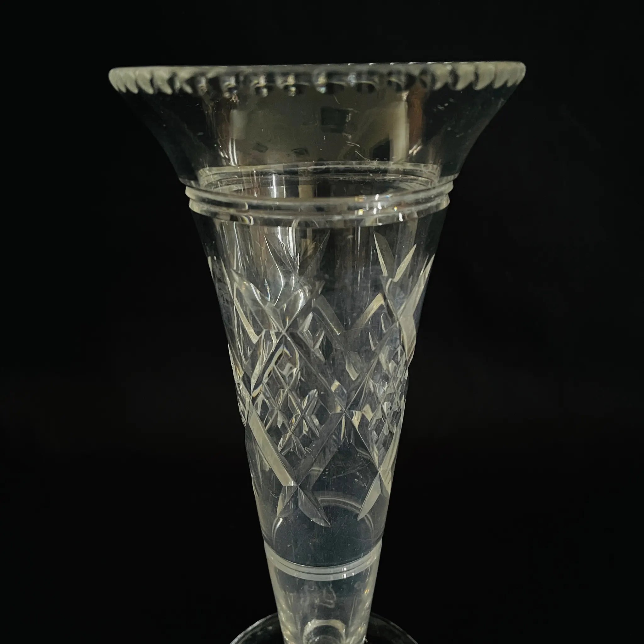 【アンティーク】 フラワーベース / ガラス