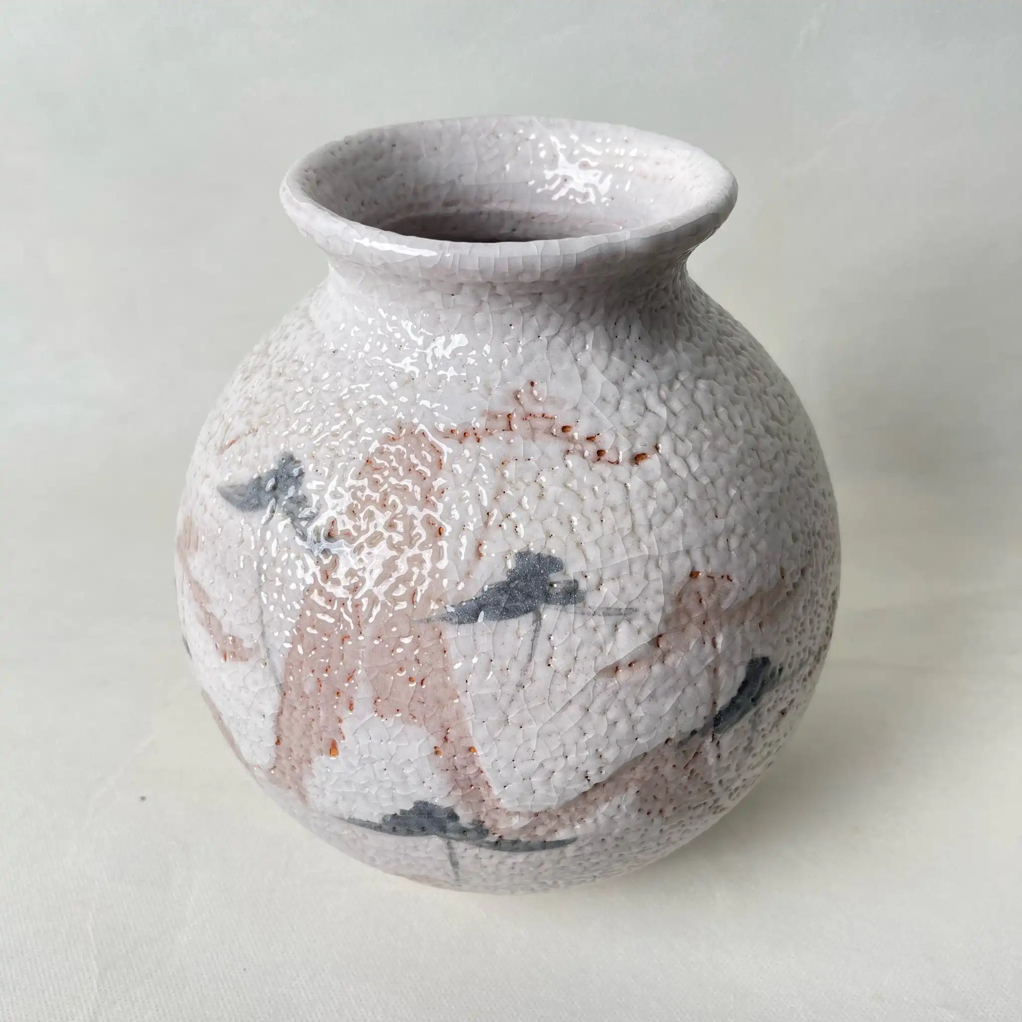 【リユース】 花瓶(フラワーベース) / 桔梗屋窯　桑原小三郎 作 / 陶器 / 日本