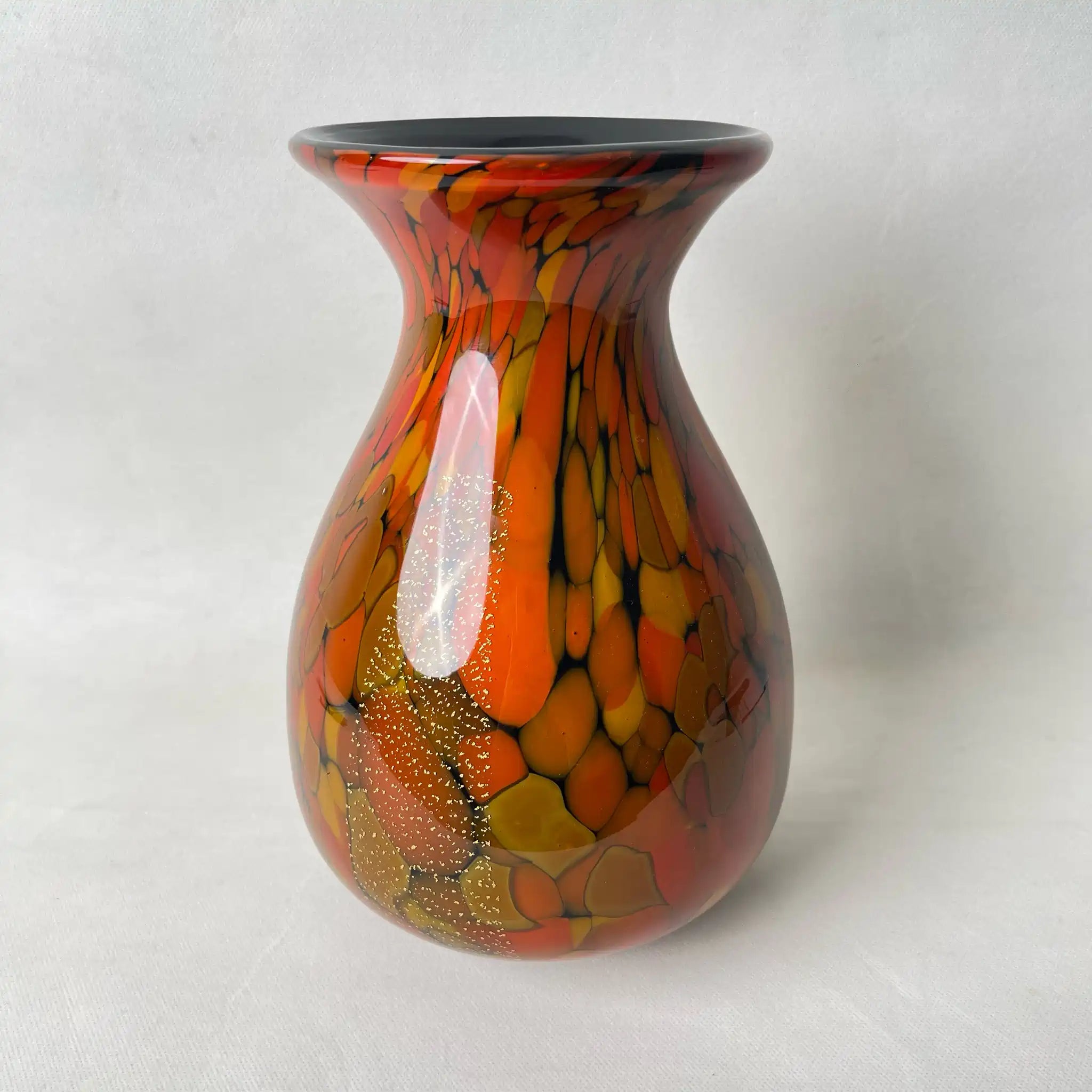 【リユース】 花瓶(フラワーベース) / 岩津硝子 / 陶器 / 日本 / ハンドメイド