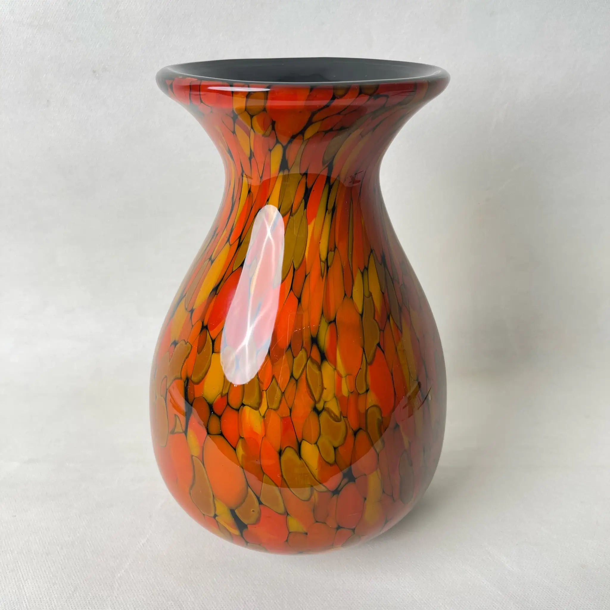 【リユース】 花瓶(フラワーベース) / 岩津硝子 / 陶器 / 日本 / ハンドメイド