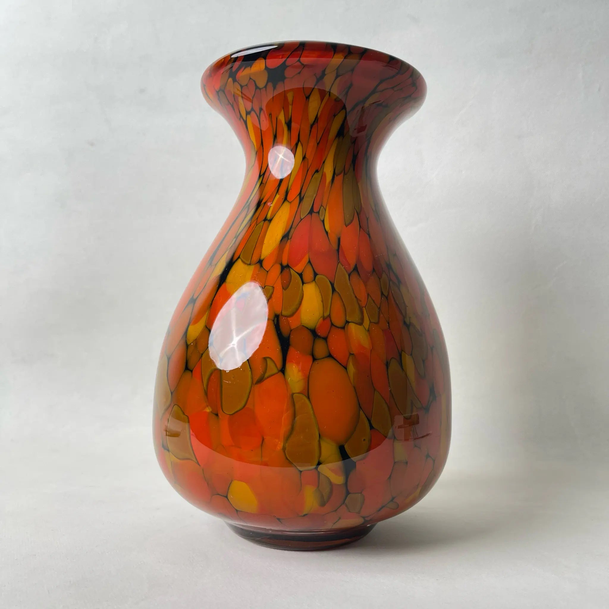 【リユース】 花瓶(フラワーベース) / 岩津硝子 / 陶器 / 日本 / ハンドメイド
