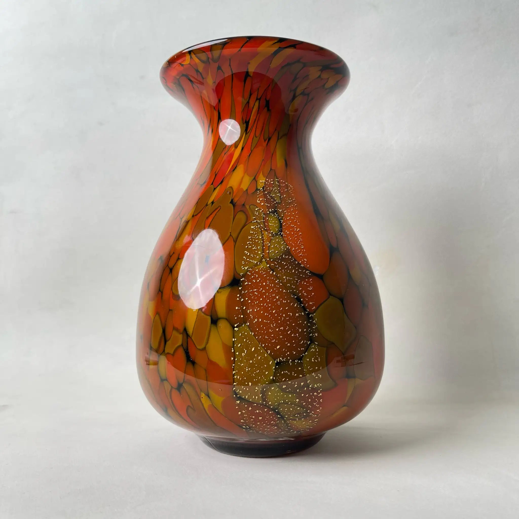 【リユース】 花瓶(フラワーベース) / 岩津硝子 / 陶器 / 日本 / ハンドメイド