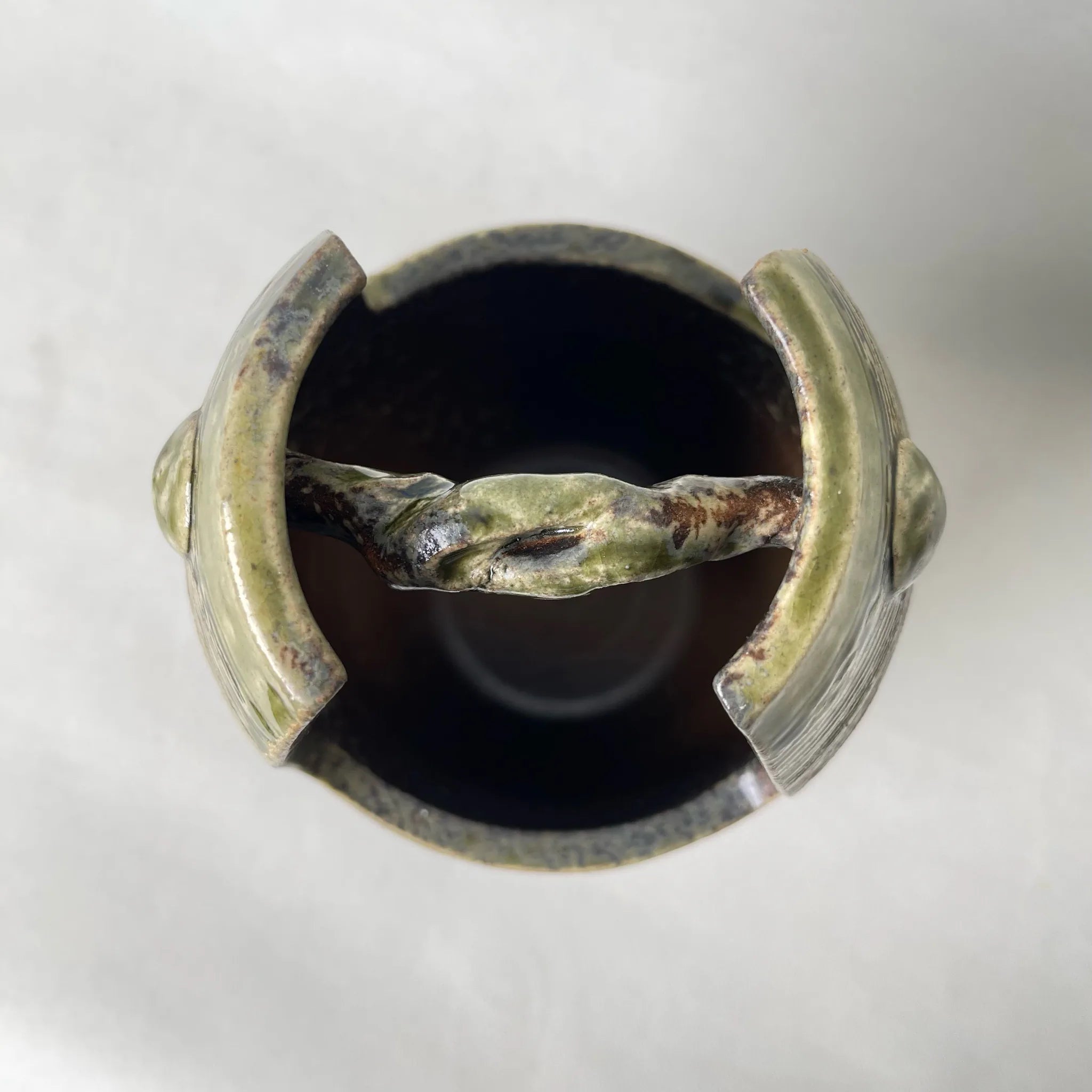 【リユース】 花瓶(フラワーベース) / 陶器 / 日本 / 釉薬塗布