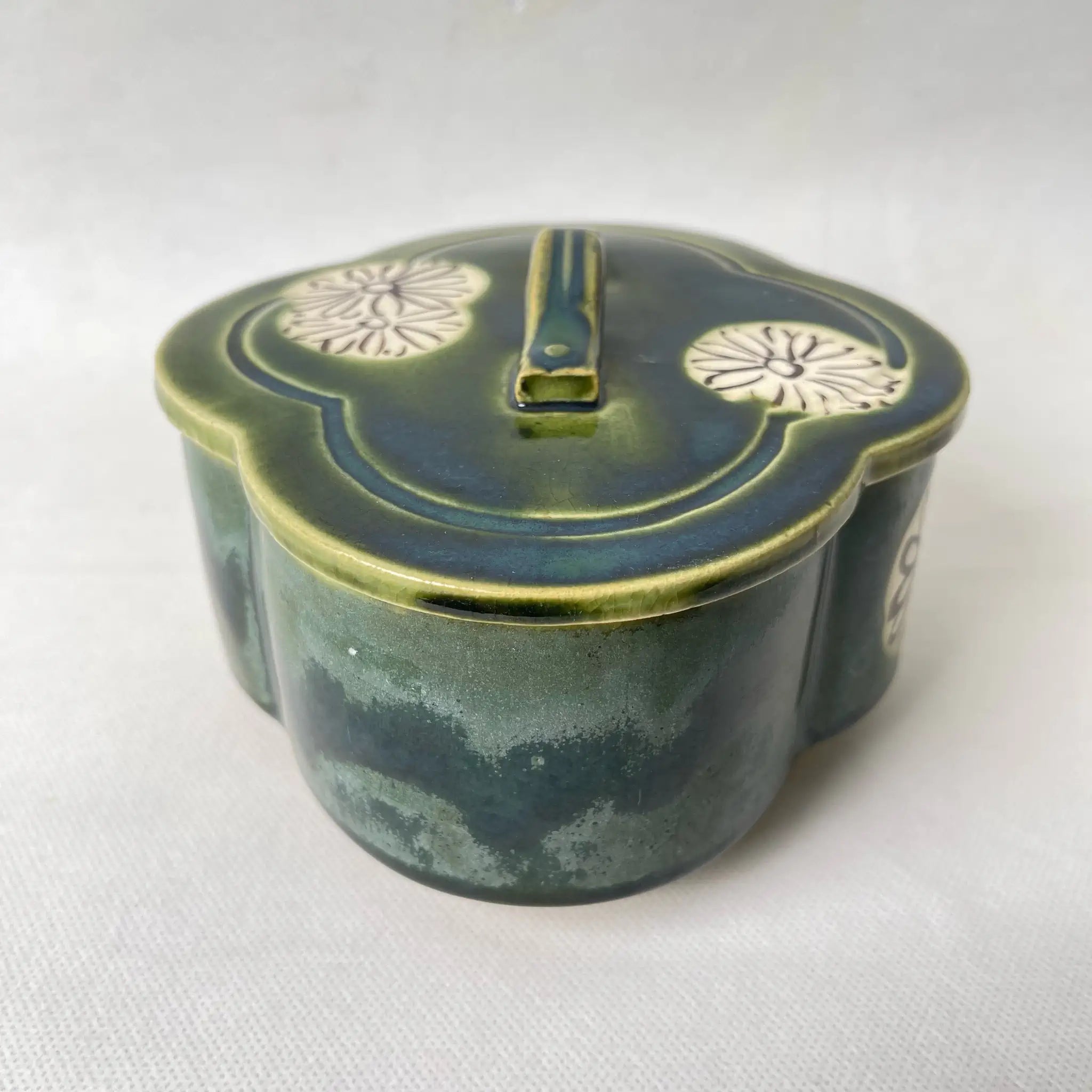 【リユース】 食籠(菓子器) / 陶器 / 日本 / 織部焼 茶道具