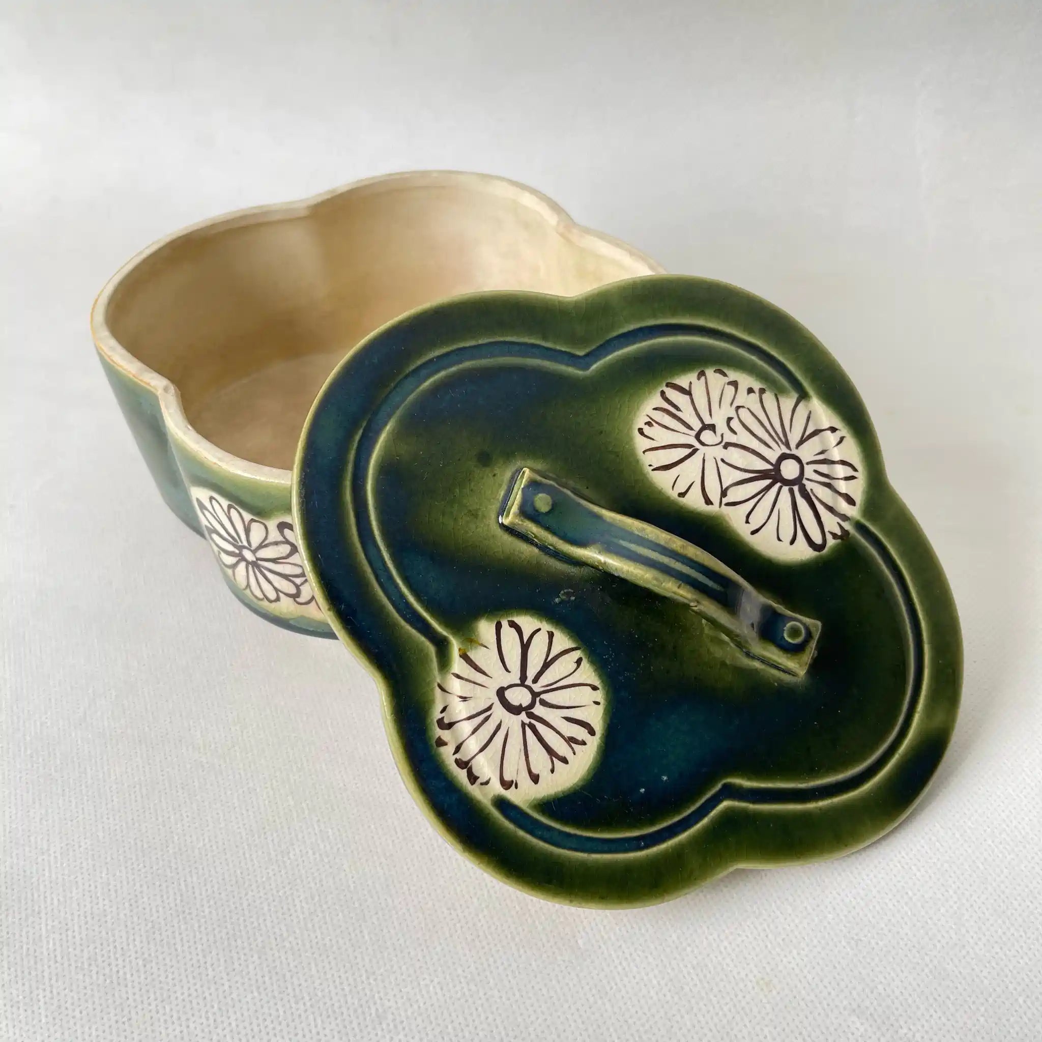 【リユース】 食籠(菓子器) / 陶器 / 日本 / 織部焼 茶道具