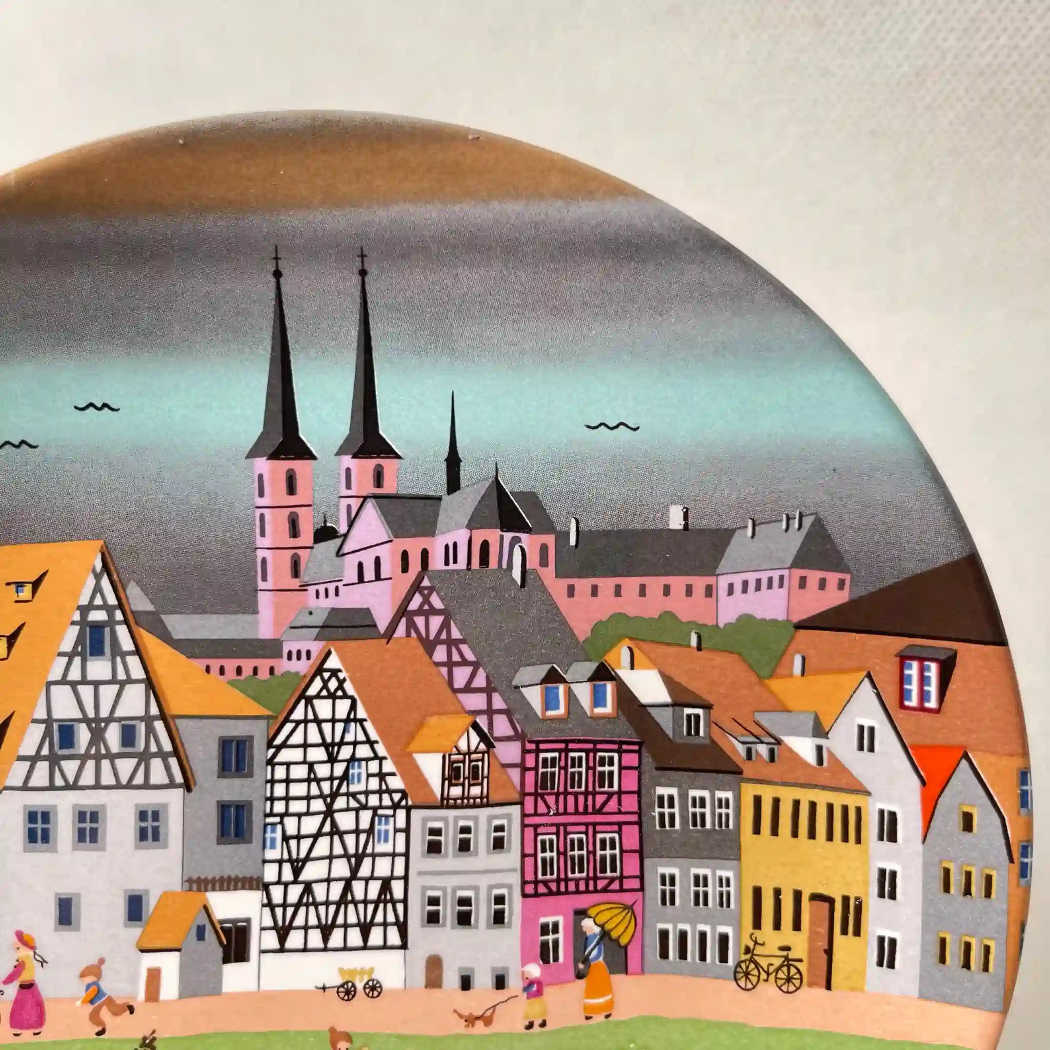 [Vintage] Plate / Poole Pottery / Pottery / England / With stand
