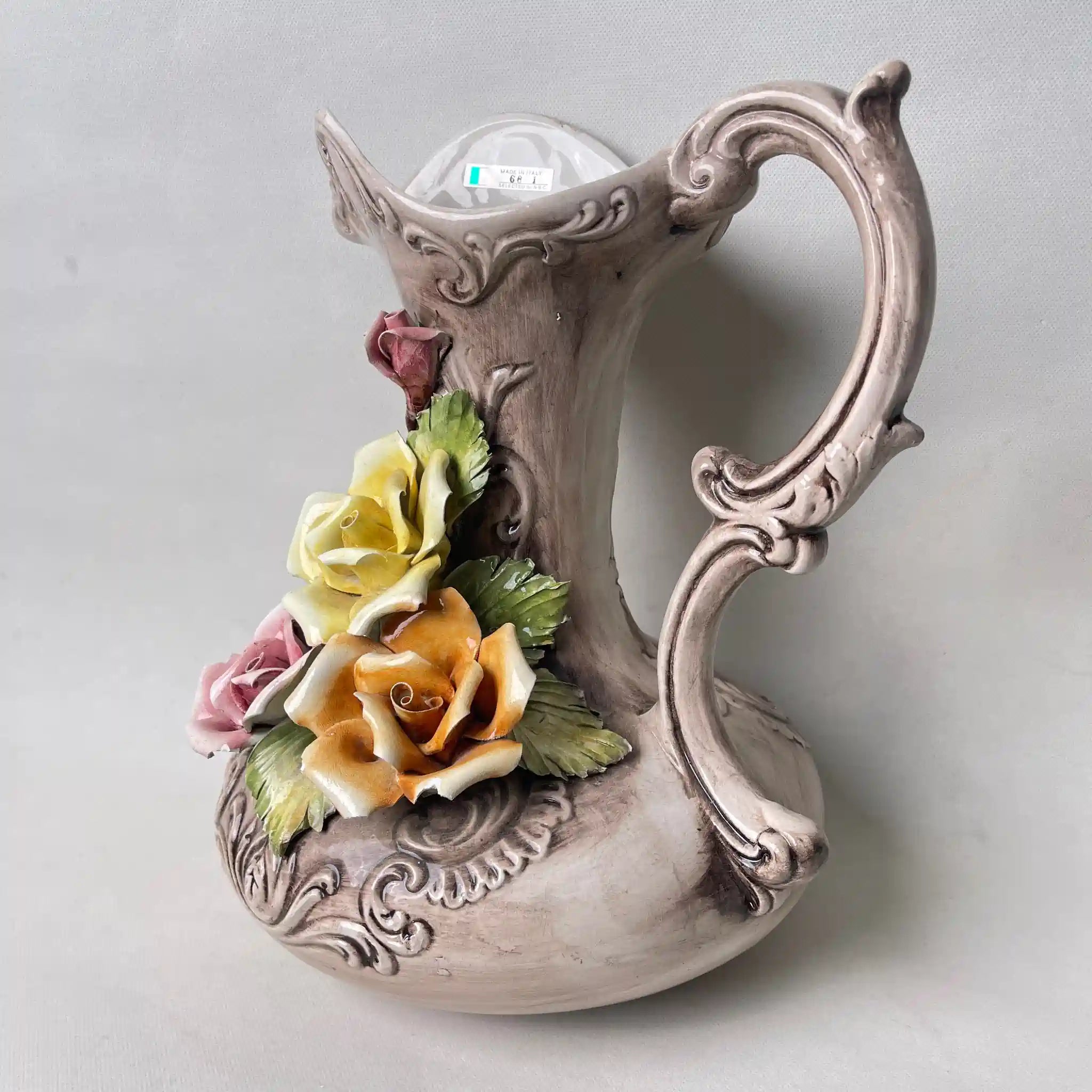 【ビンテージ】 フラワーベース(花瓶) / 磁器 / イタリア