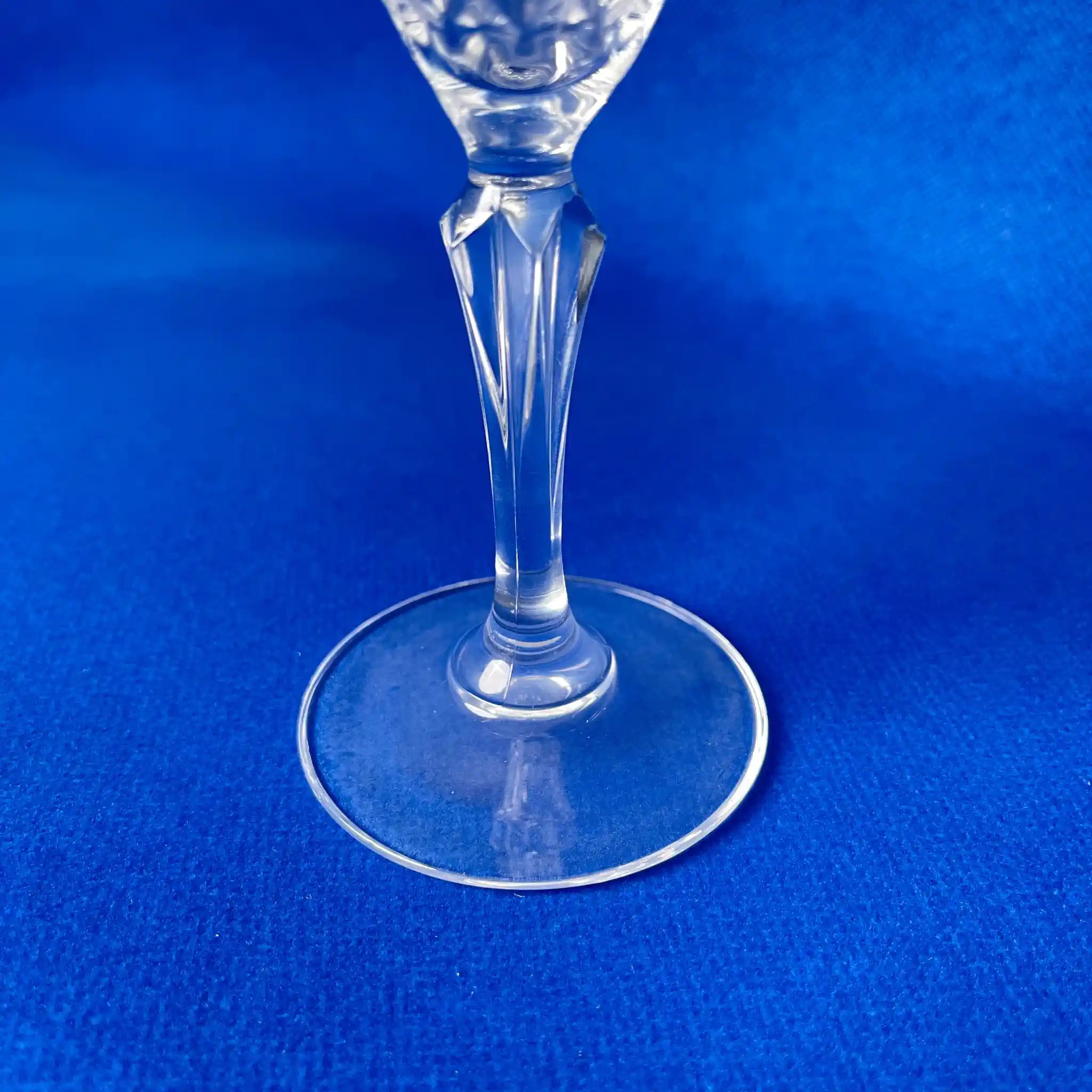 【リユース】 シャンパングラス 2P / Cristal de Flandre (クリスタル・ド・フランドル) / クリスタルガラス / フランス / 酸化鉛24％配合