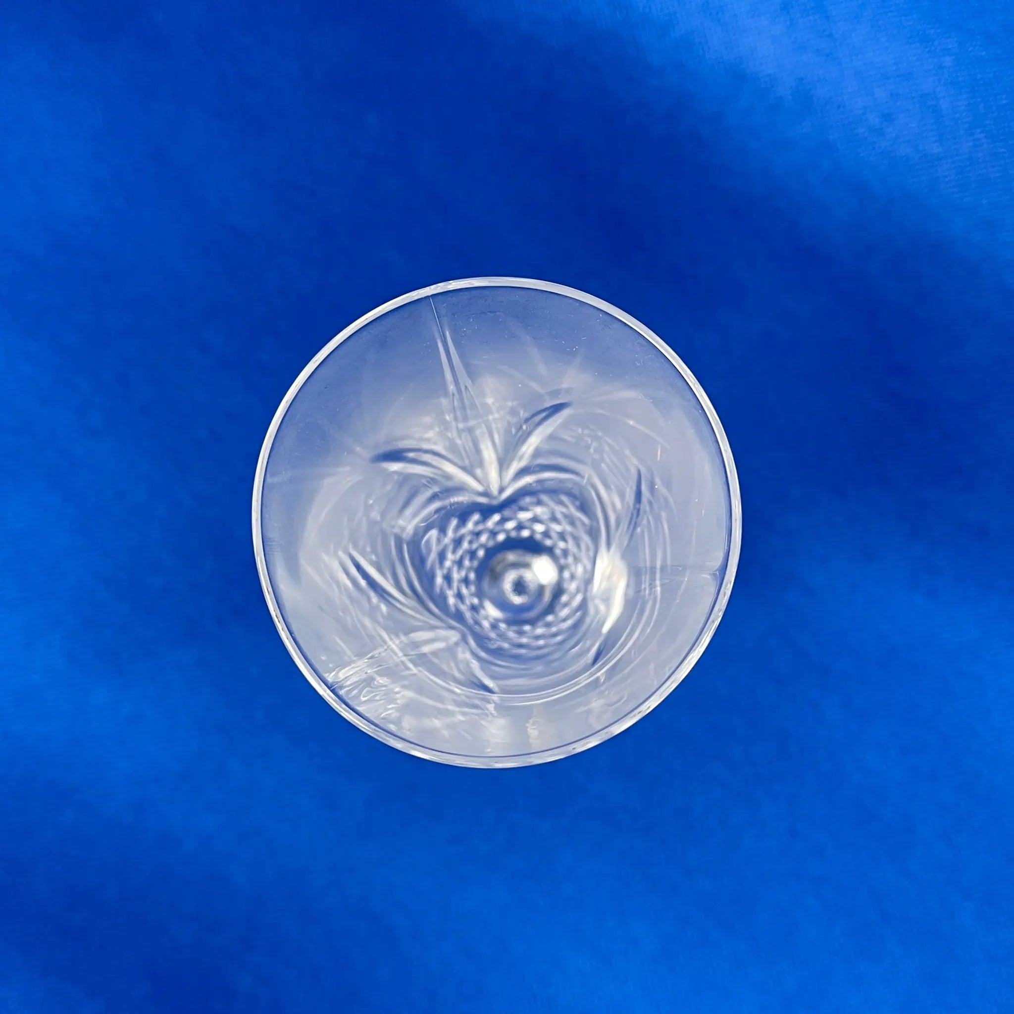 【リユース】 シャンパングラス 2P / Cristal de Flandre (クリスタル・ド・フランドル) / クリスタルガラス / フランス / 酸化鉛24％配合