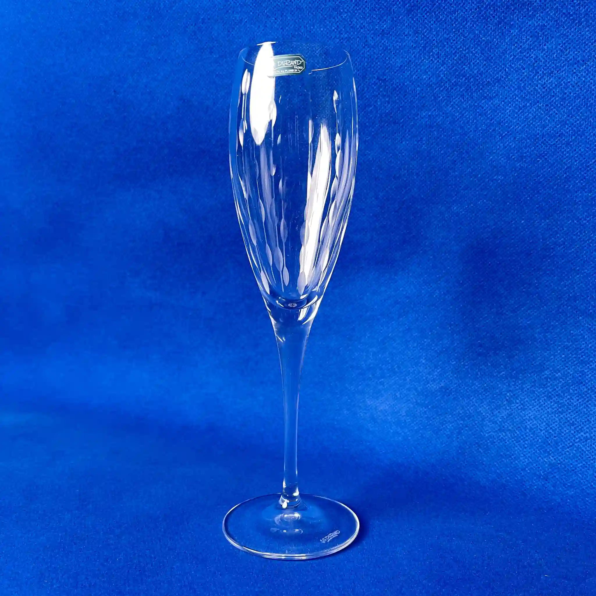 【リユース】 シャンパングラス 2P / J.G.DURAND(J.G.デュラン) / クリスタルガラス / フランス / 酸化鉛24％配合 / 箱付き